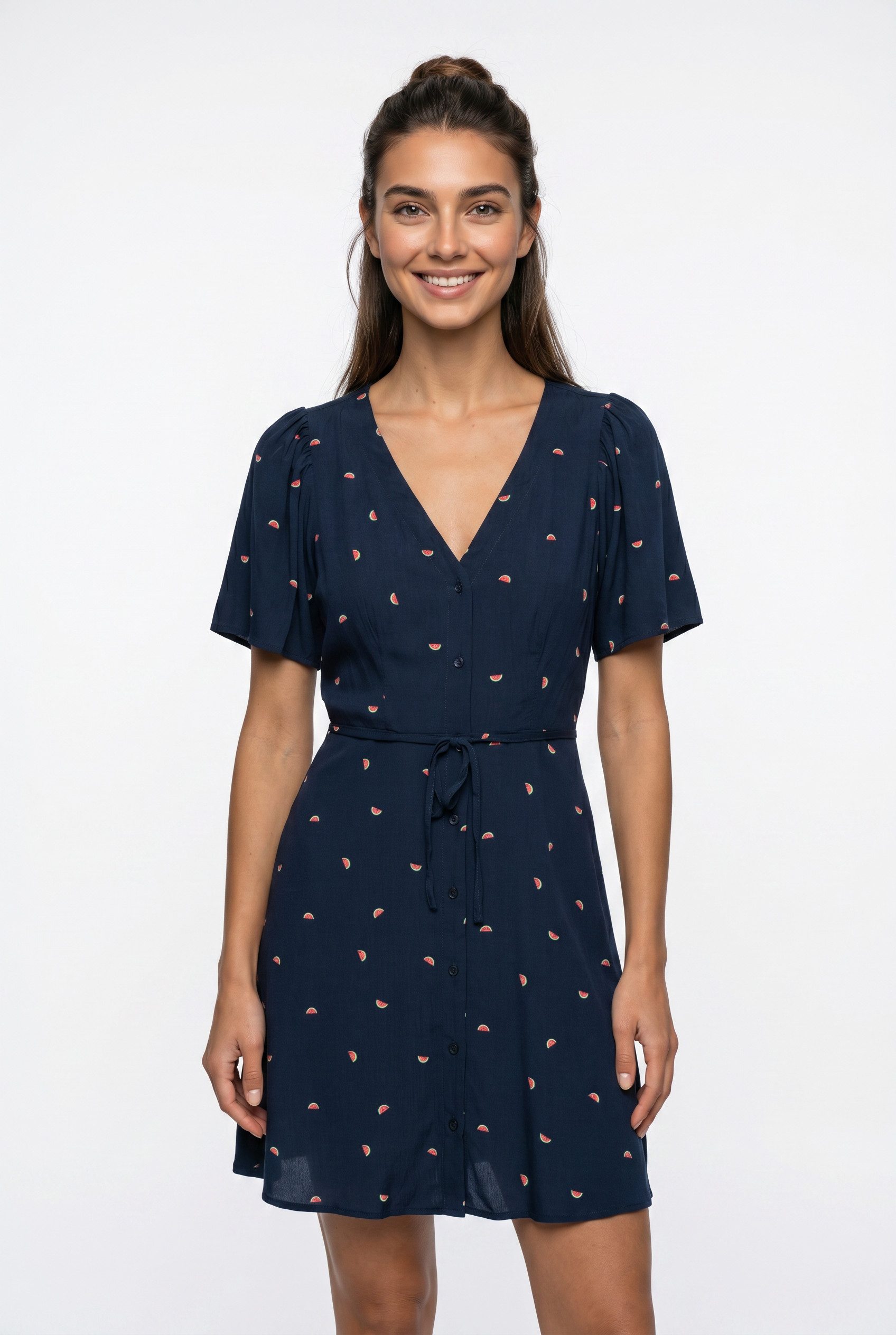 Vero Moda Minikleid VMALBA SS SHORT DRESS WVN NOOS Viskose, slim fit