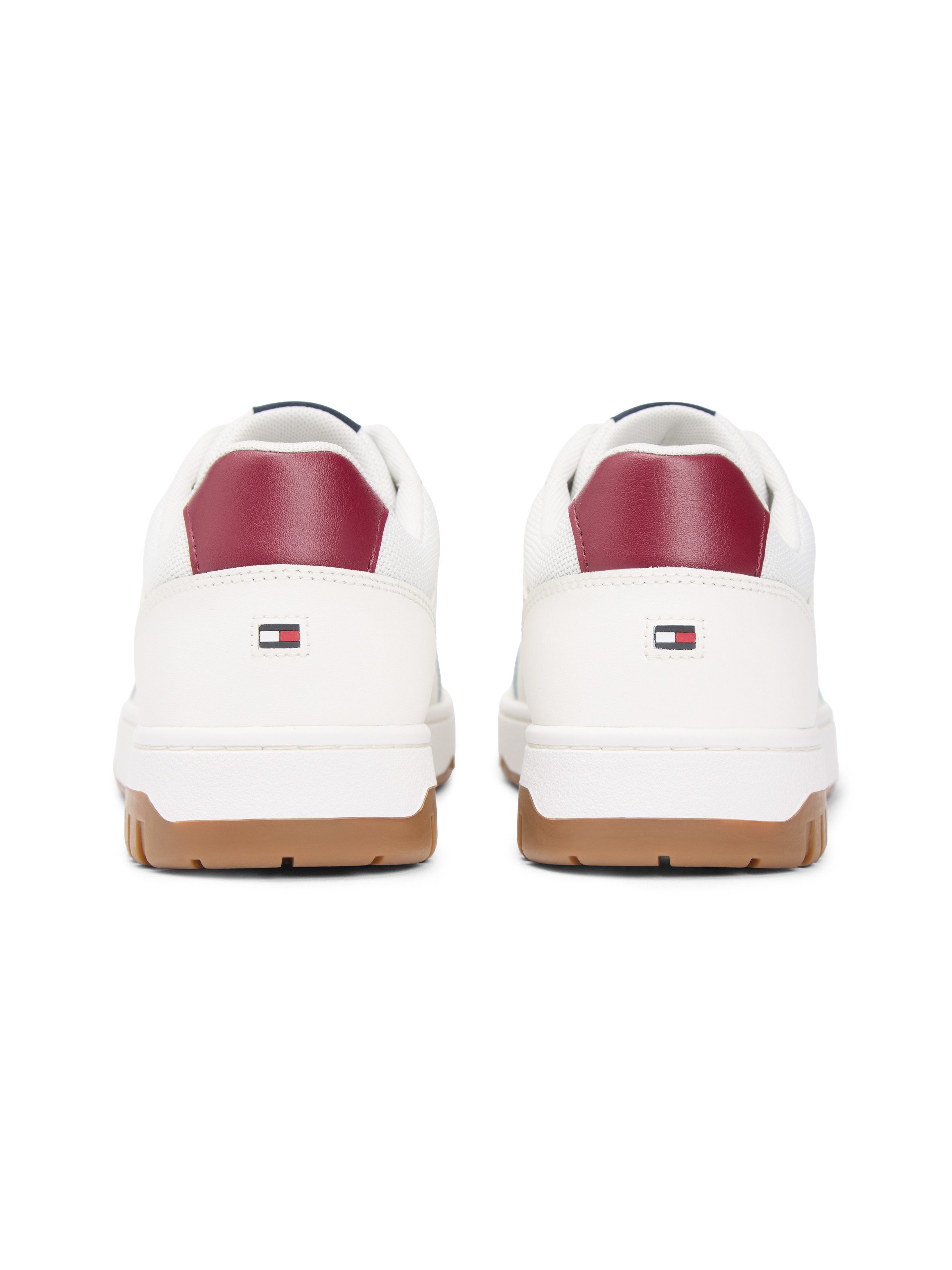 Tommy Hilfiger BASKET CORE LITE LTH BLOCK Sneaker, Freizeitschuh, Halbschuh, Schnürschuh mit seitlicher Logoverzierung