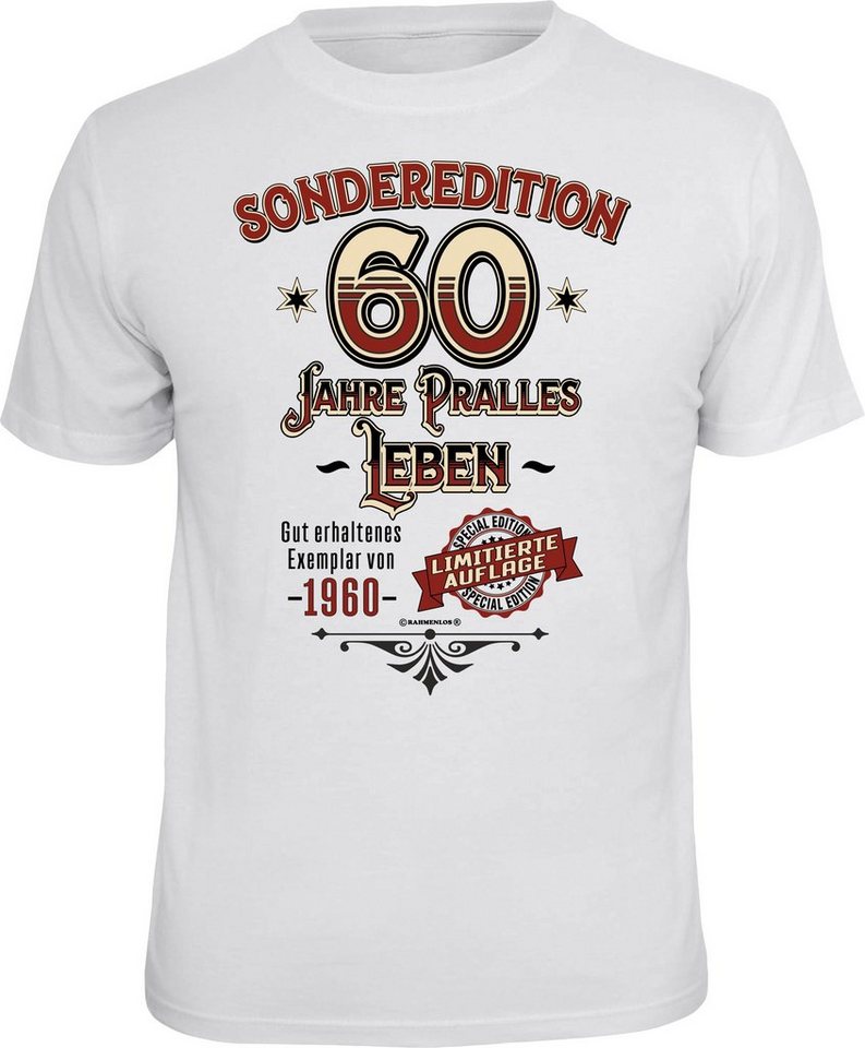 Rahmenlos T Shirt Mit Coolem Print 60 Geburtstag Online Kaufen Otto