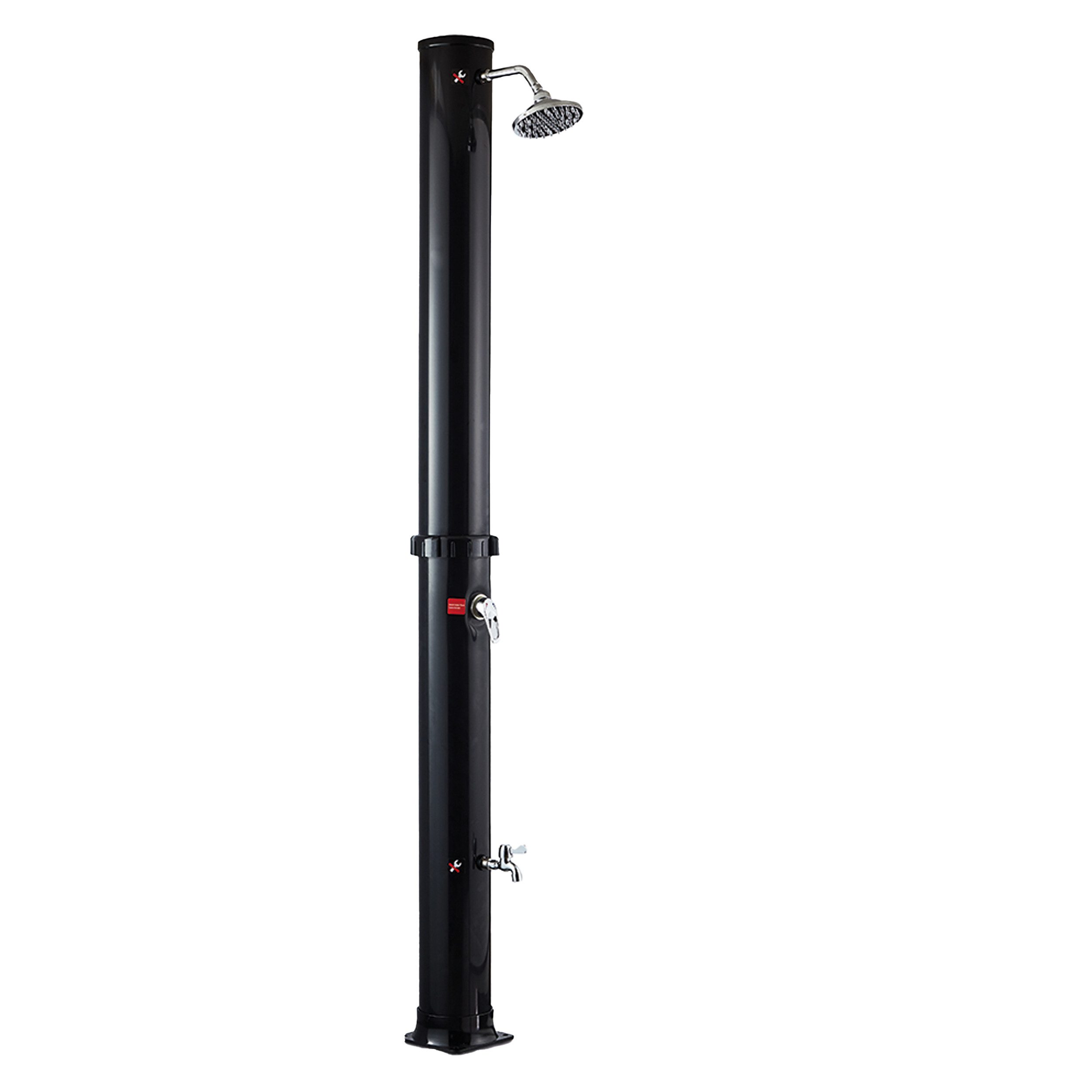 TOPCENT Solardusche Solardusche, Gartendusche, 38 l Fassungsvermögen, 217 x Ø 16 cm