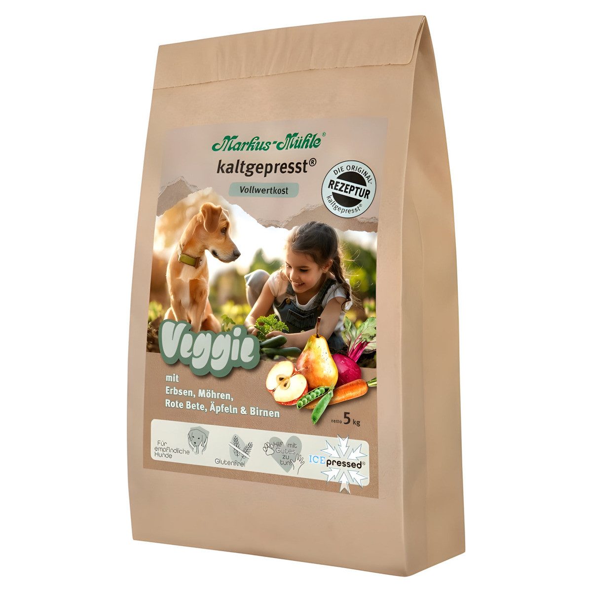 Markus Mühle Veggie 5 kg, Trockenfutter für: Hund