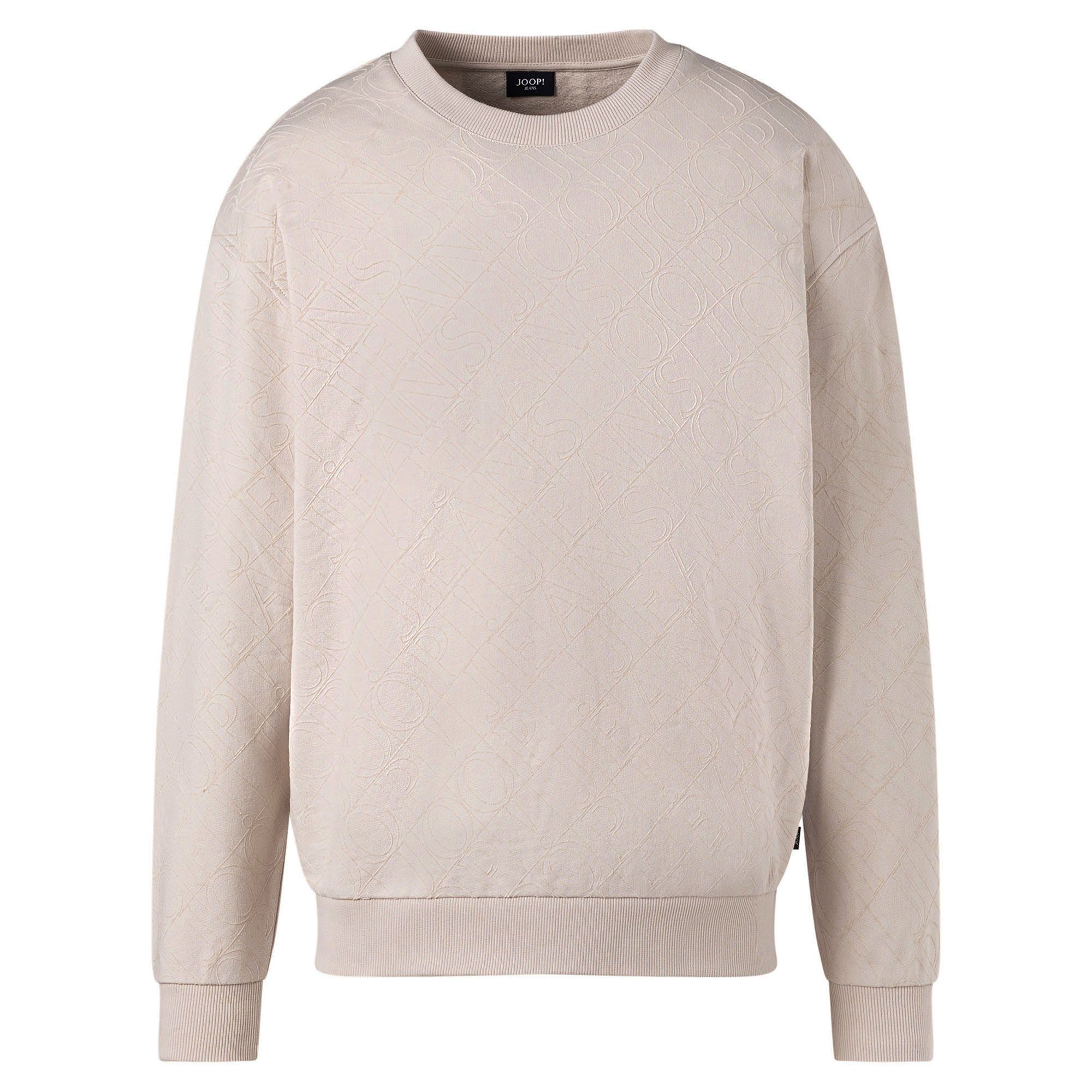 Joop (Open Sweatshirt Rundhals Sweatshirt Cayetano, Sweater, Herren - Jeans White) Natur