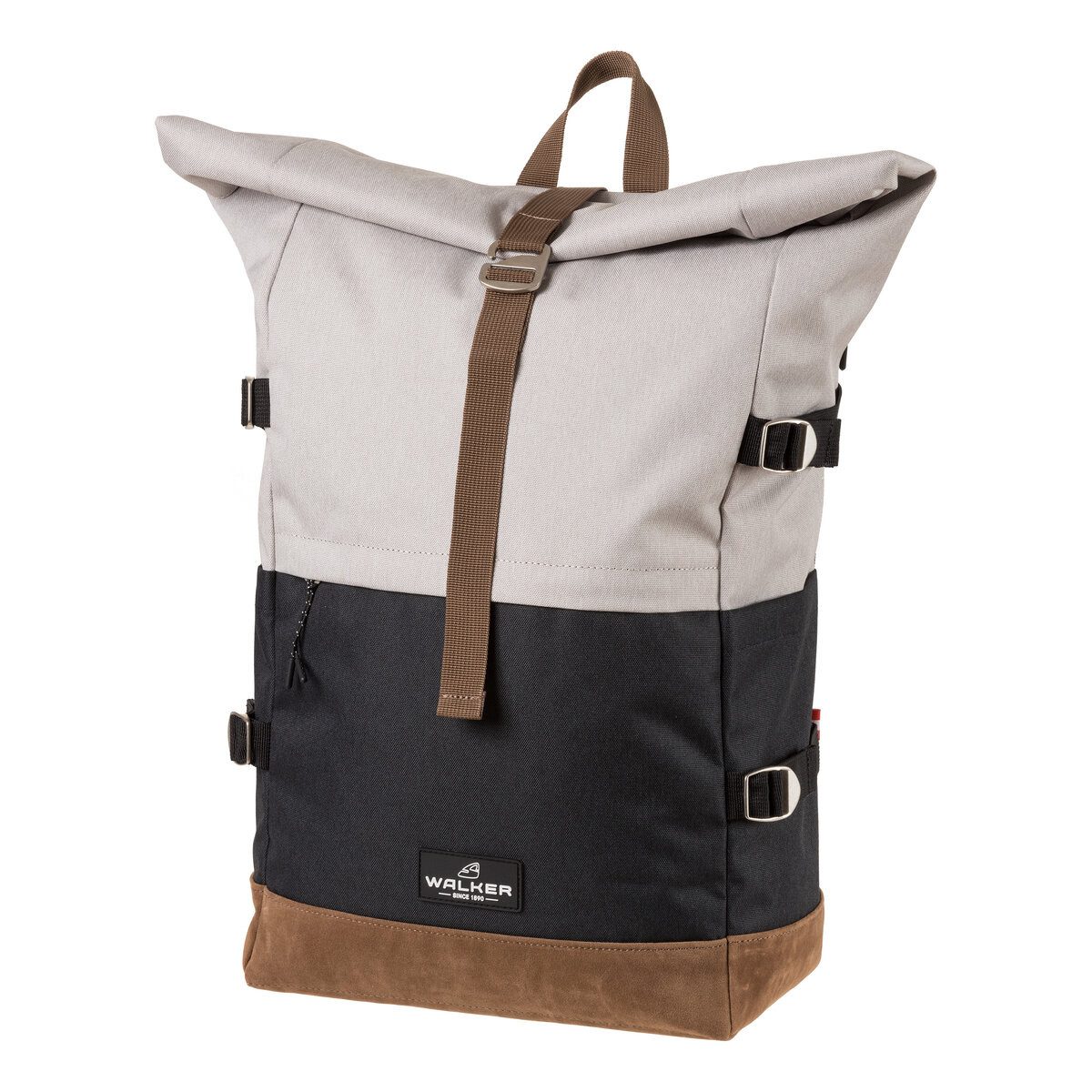 Walker by Schneiders Schulranzen Schulrucksack Roll up two - light grey.