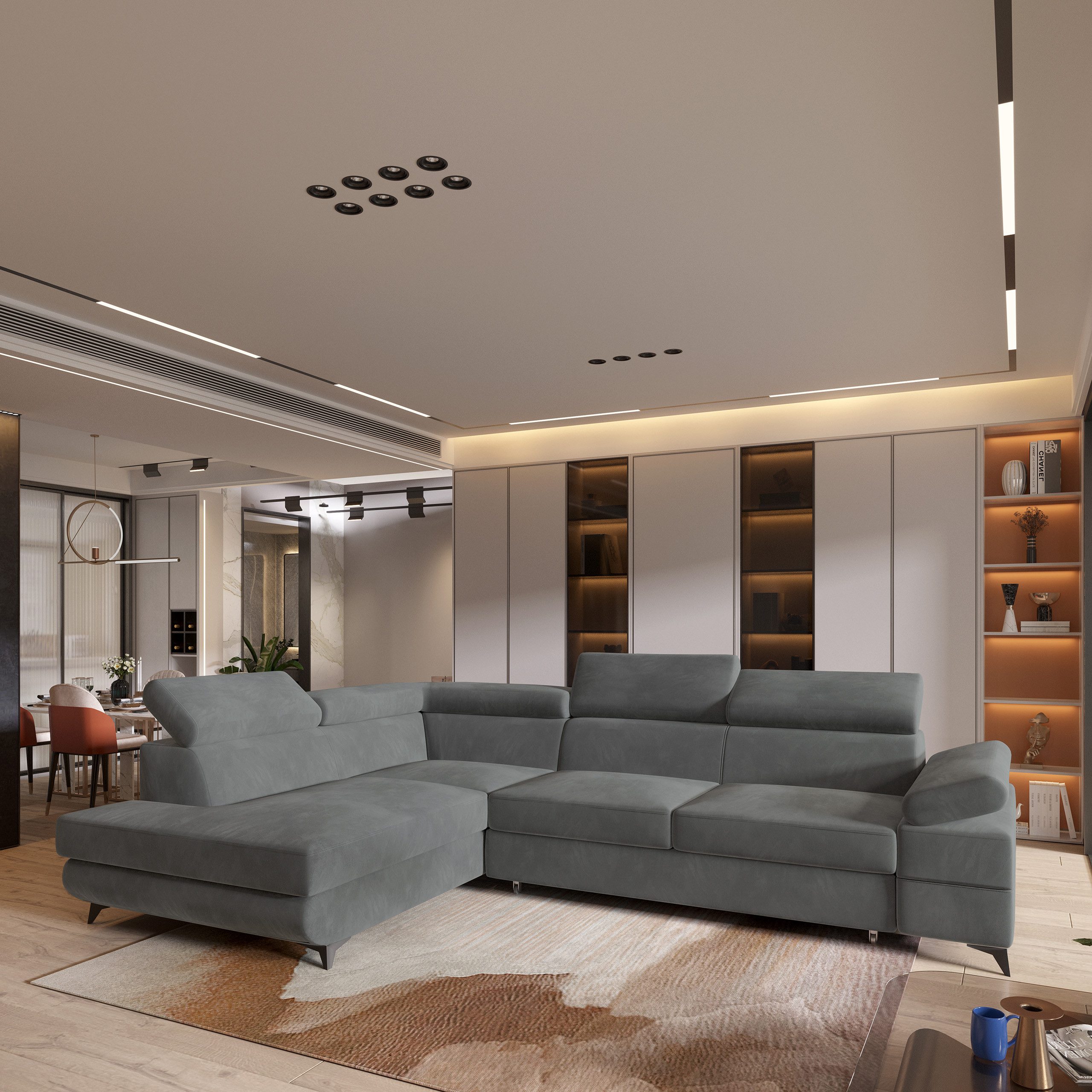 Masseno Ecksofa FAVIEN mit Schlaffunktion L-Form, günstig online kaufen