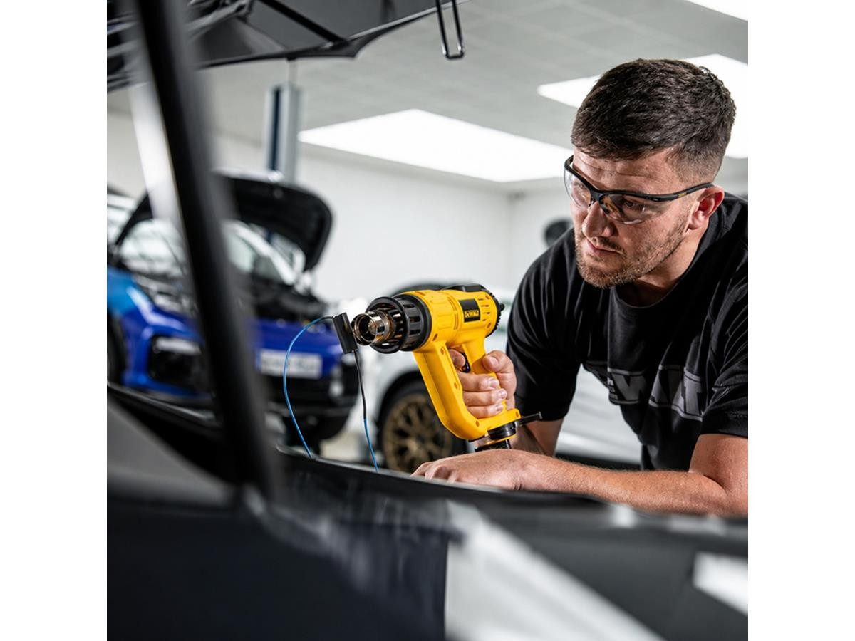 DeWalt Heißluftgebläse 2000 Watt, 2000 in W, bis max. 600 °C, 2000 W, stufenlos regelbare Hitze von 50 °C bis 600 °C