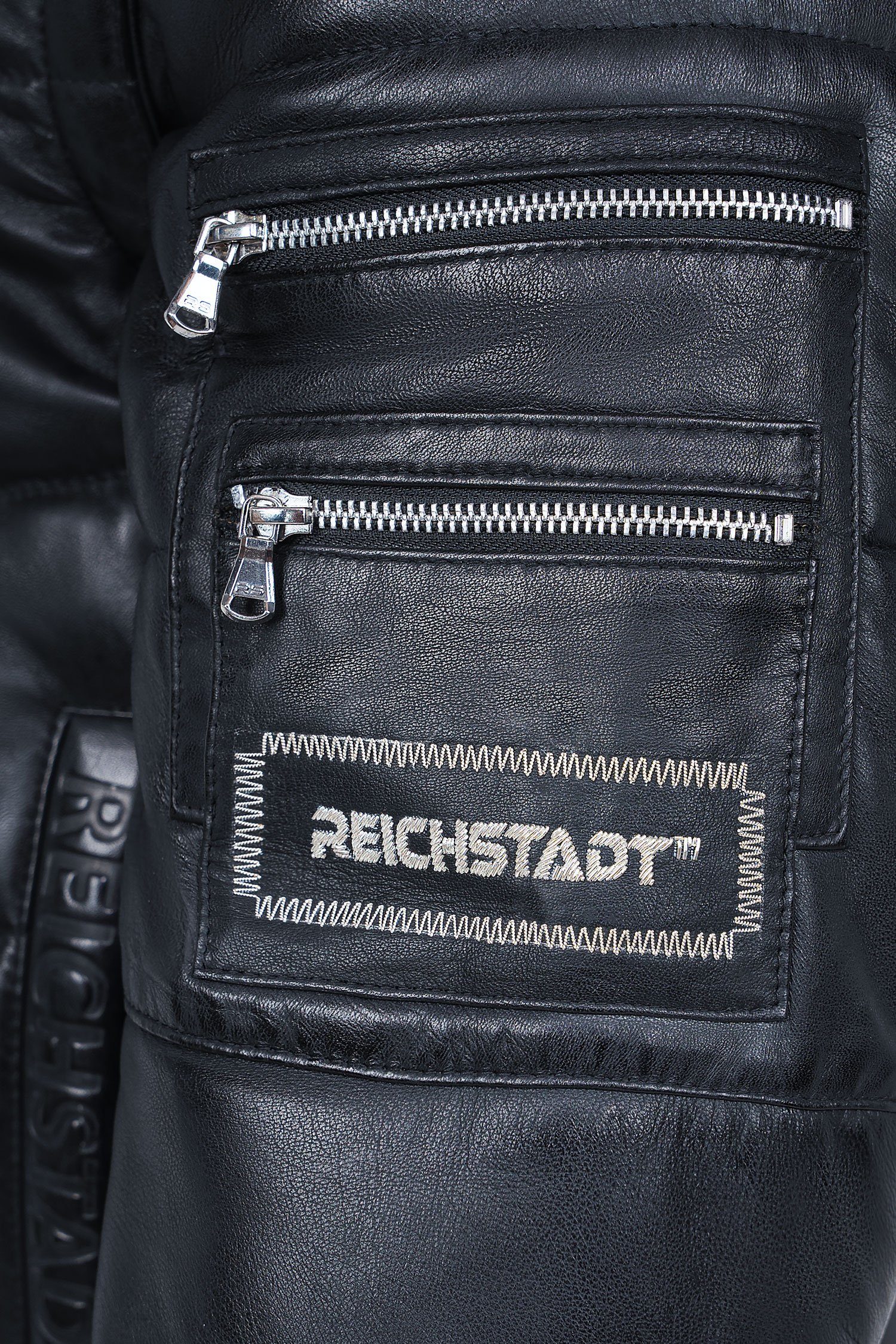 Bomberjacke Herren Regular Fit Echtleder Echtleder 22RS032LUX