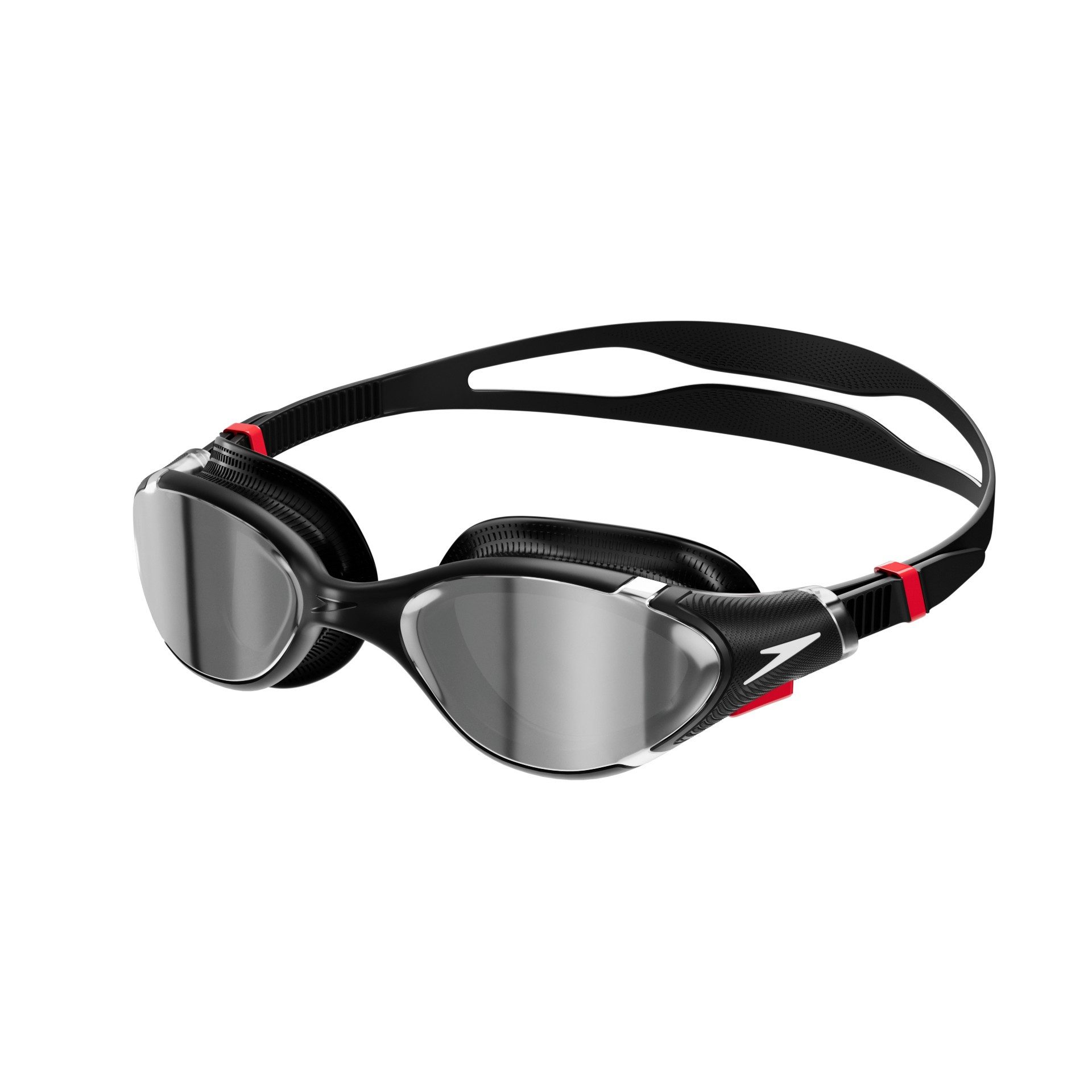 Speedo Schwimmbrille Biofuse 2.0 Mirror, für Erwachsene, mit patentiertem Druckknopf-Mechanismus