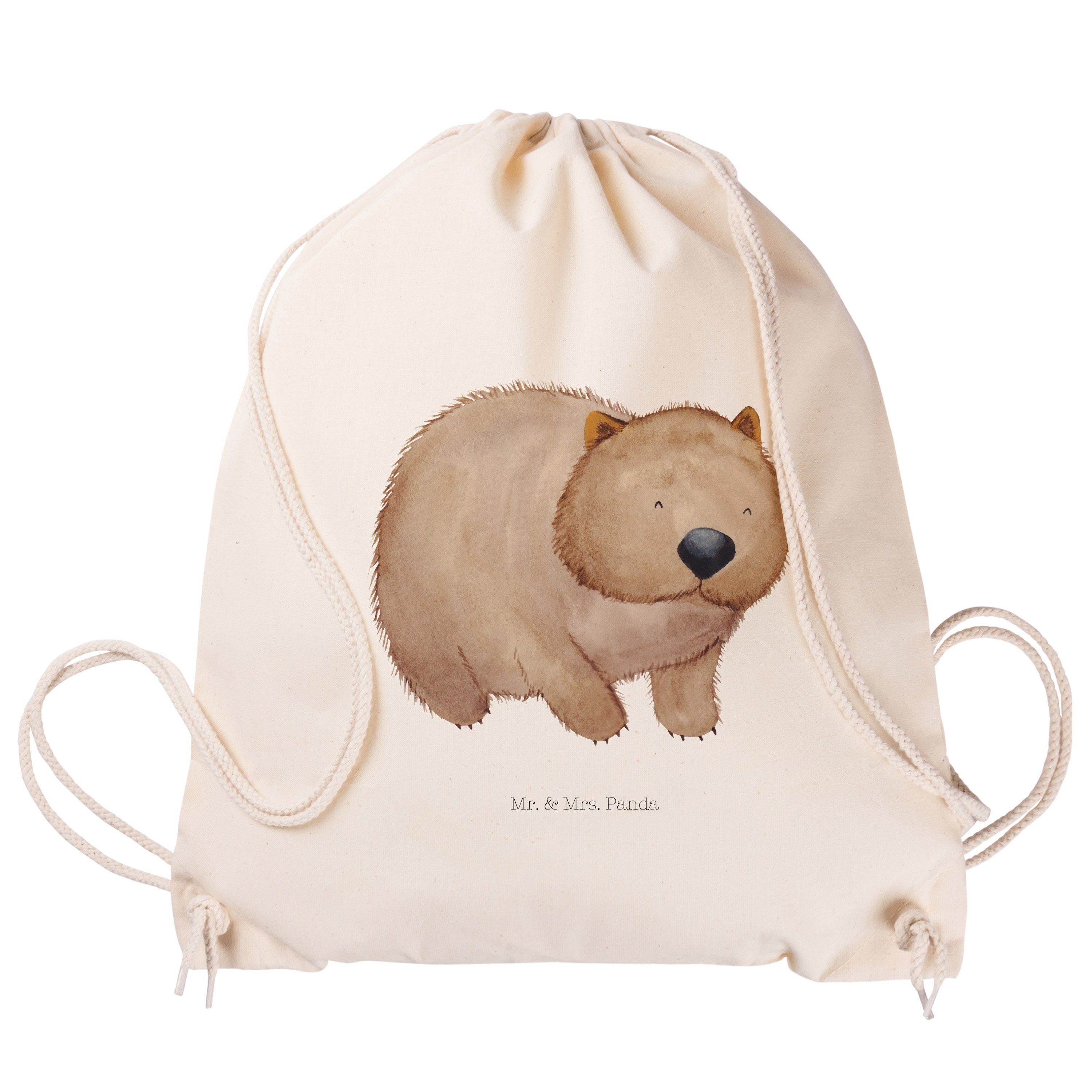 & Wombat Panda Mr. - Mrs. - Sporttasche Geschenk, lustige Austral Sprüche, (1-tlg) Transparent Tiermotive,