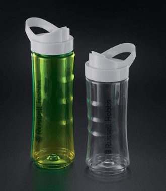 RUSSELL HOBBS Smoothie-Maker 2in1 Smoothie Maker Explore Mix&Go Juice, BPA Frei, spülmaschinengeeigneter Kunststoffbehälter, mit Trinköffnung