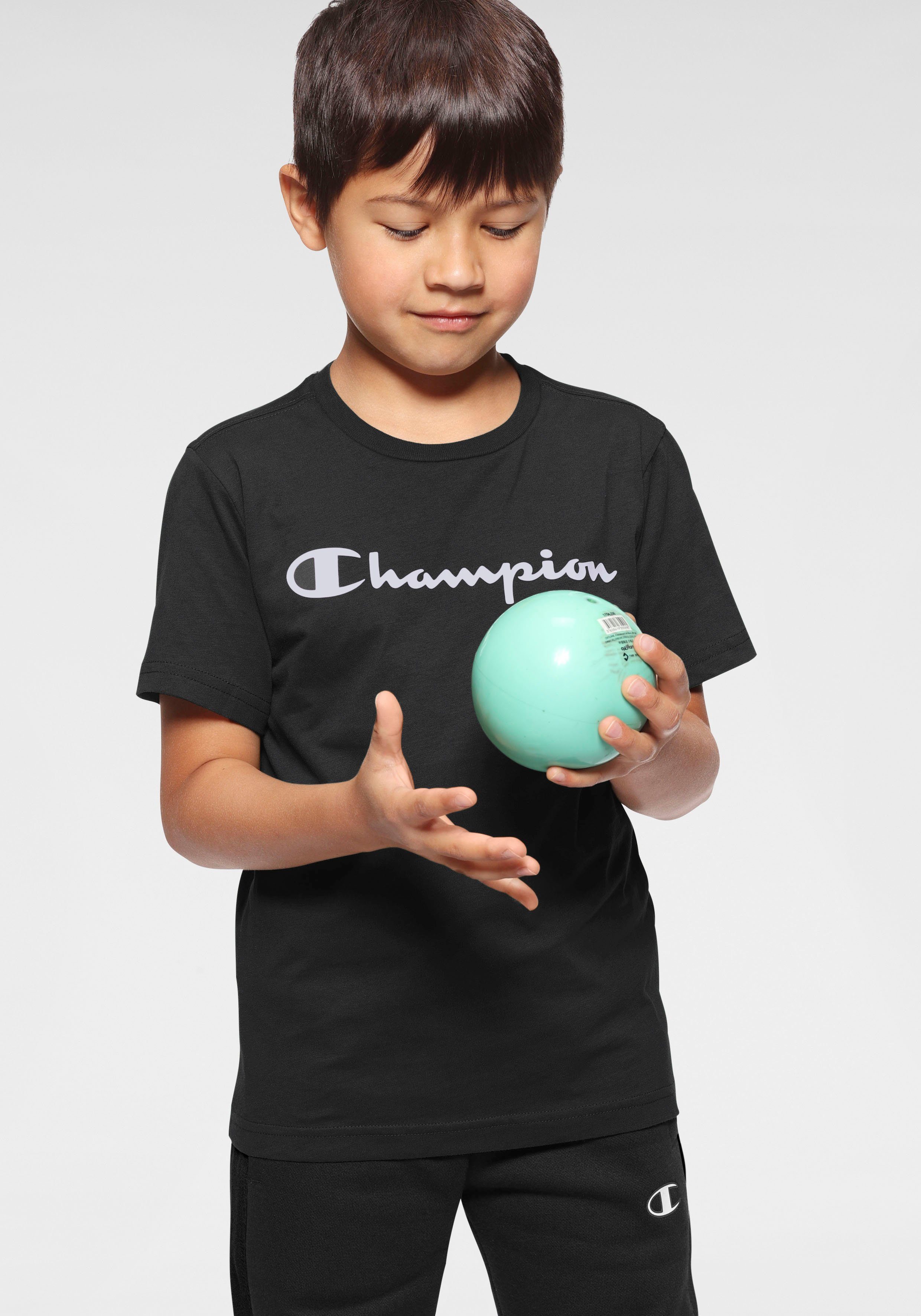 Crewneck T-Shirt Champion für - T-Shirt 2Pack schwarz-weiß Kinder