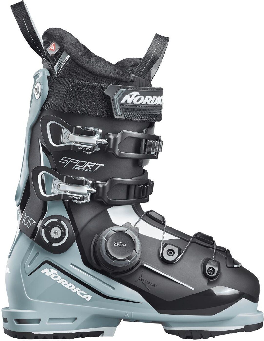 Nordica SPORTMACHINE 3 105 W BOA (GW) BLACK/LIGHT BLUE/WHITE Skischuh
