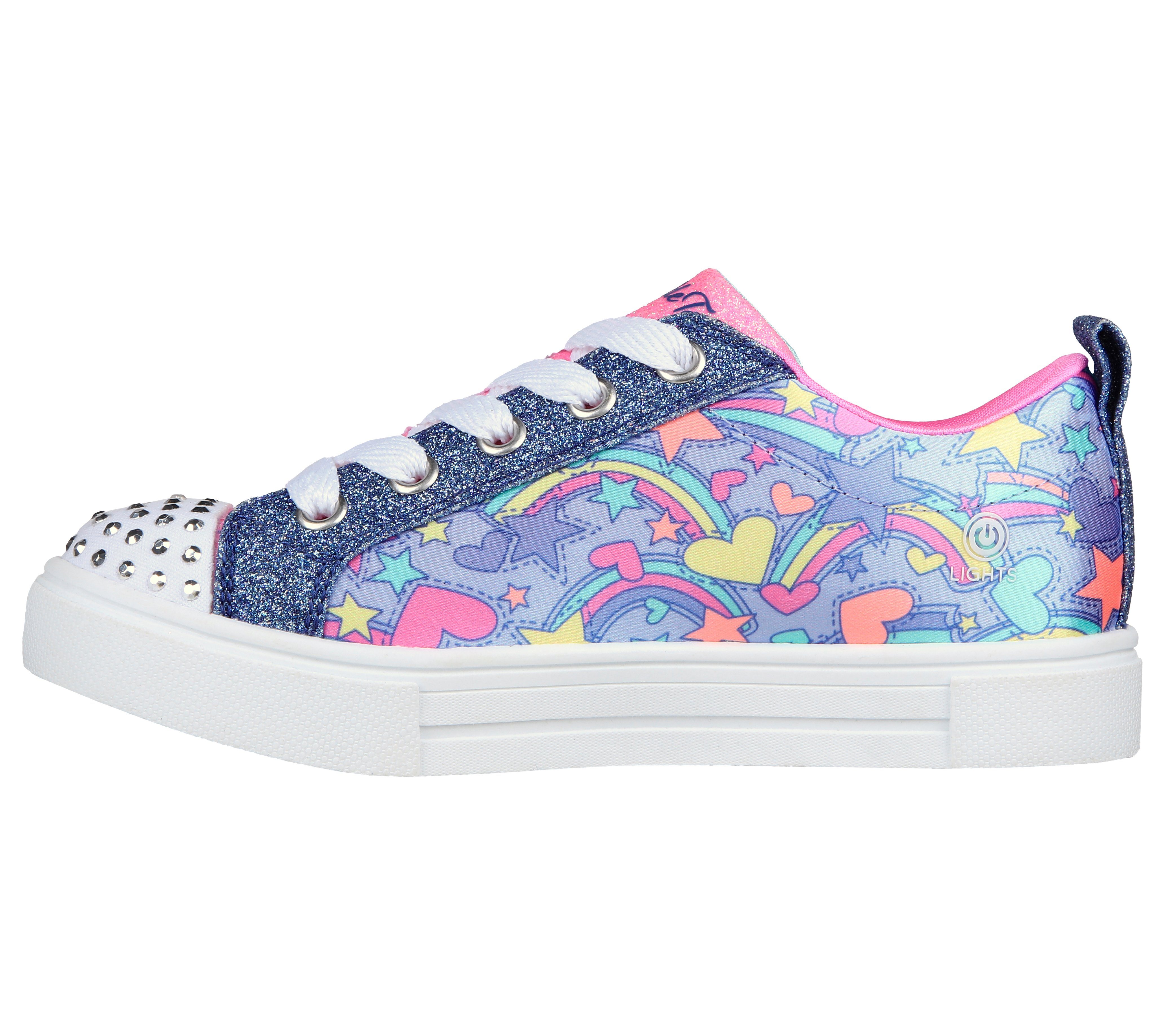 Gepolsterte RAINBOW SHINES Sneaker Komfort-Innensohle TWINKLE Skechers SPARKS