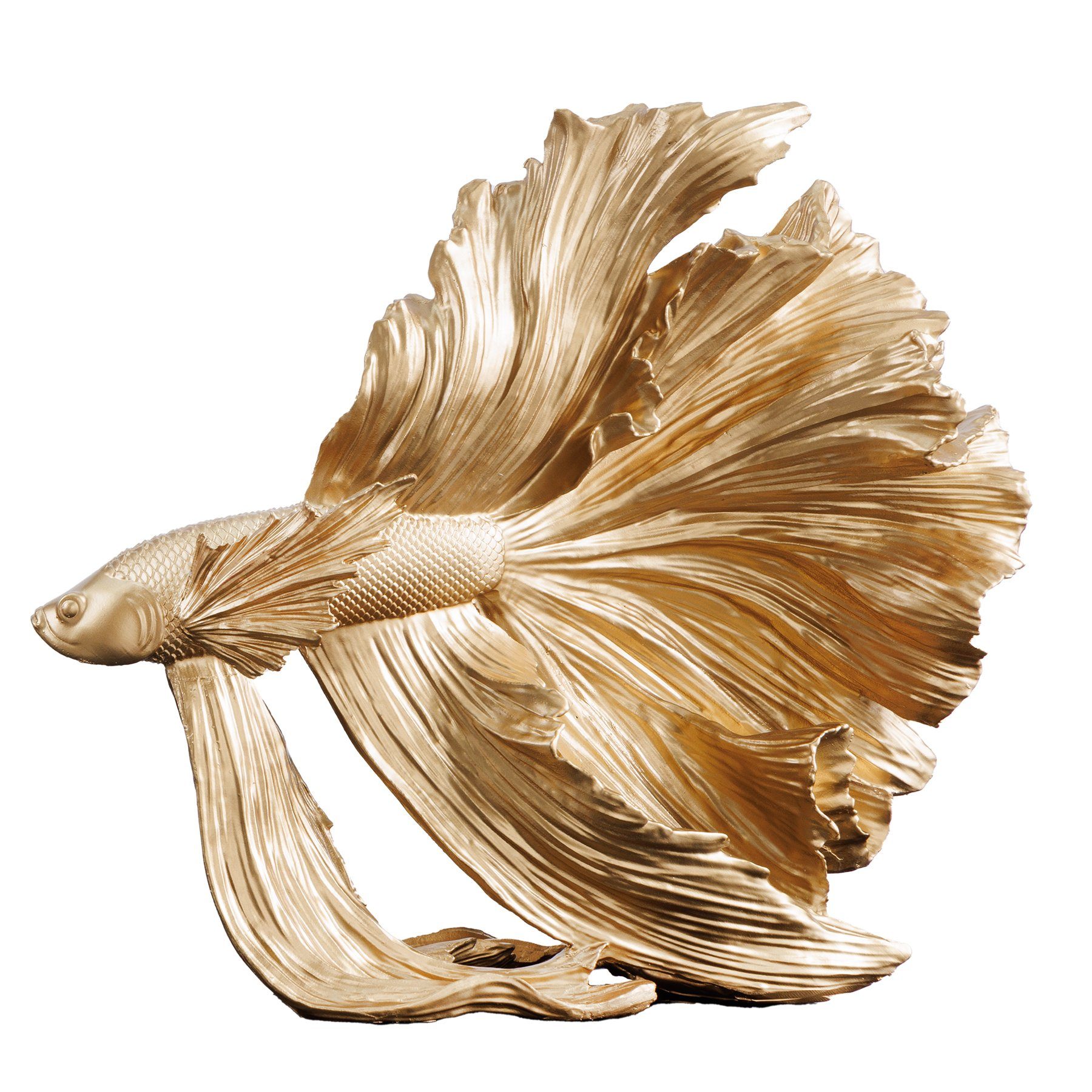 riess-ambiente Tierfigur CROWNTAIL 35cm gold (Einzelartikel, 1 St), Wohnzim günstig online kaufen
