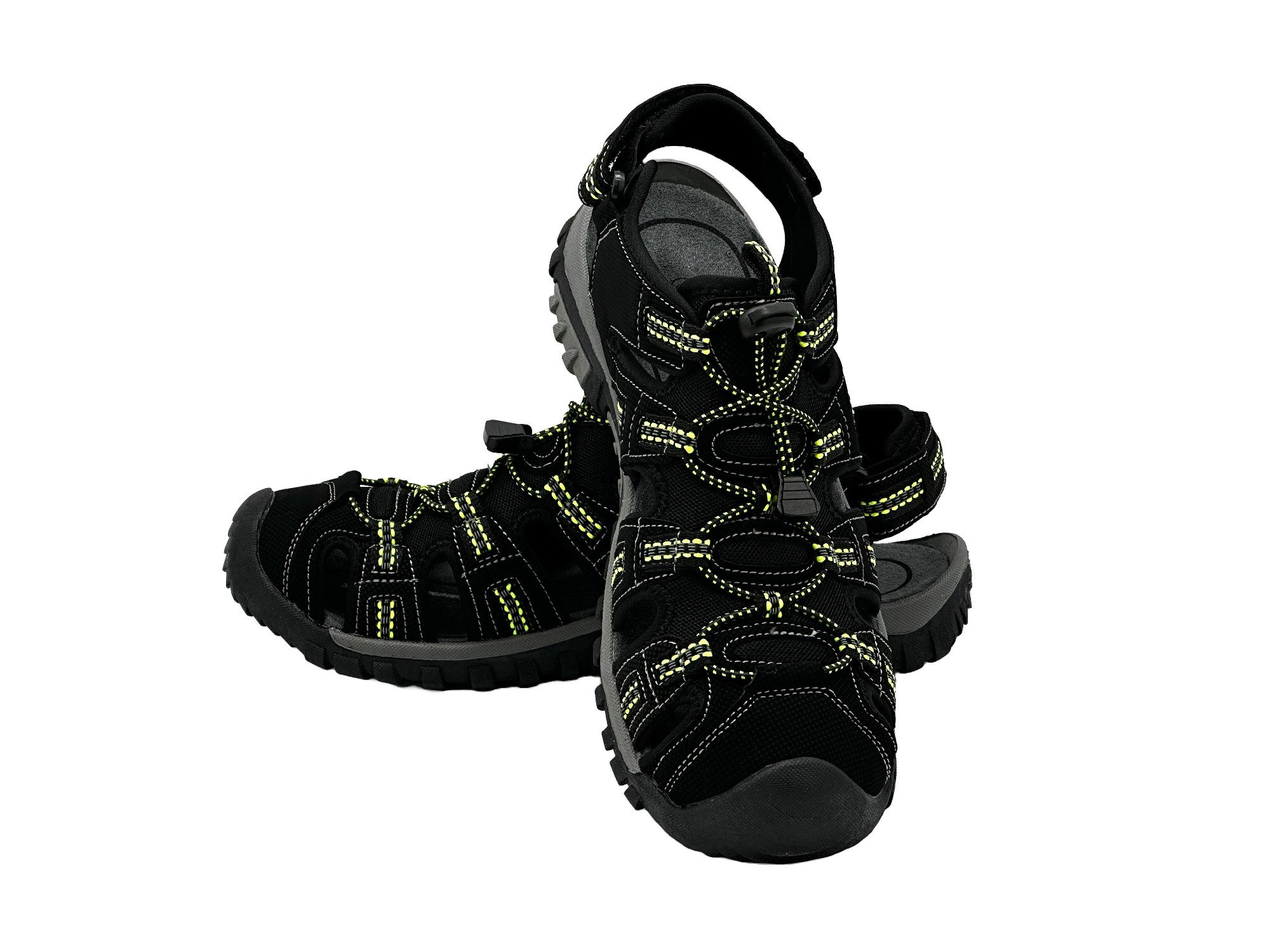 Nowaland Trekkingsandalen mit Zehenschutz und Klettverschluss Trekkingsandale Funktionale Trekkingsandalen mit geschlossener Front und gutem Grip