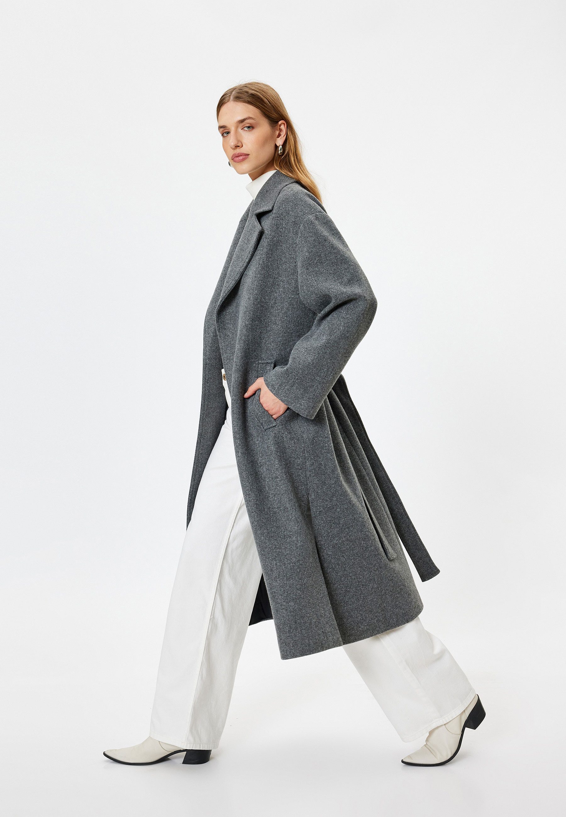 Langmantel Regular Jacket Kragen