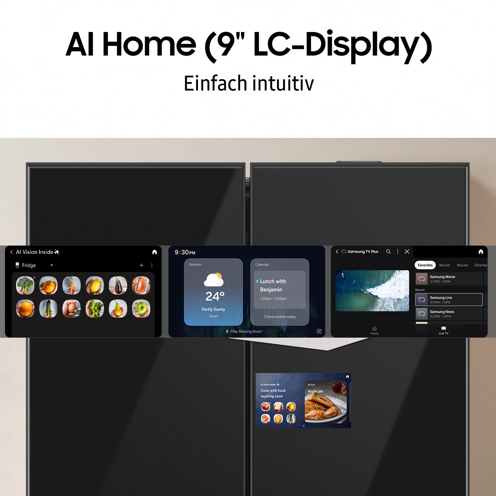 Samsung French Door RM94F RM90F67CECEF, 185,3 cm hoch, 91,2 cm breit – Bild 4 von 5