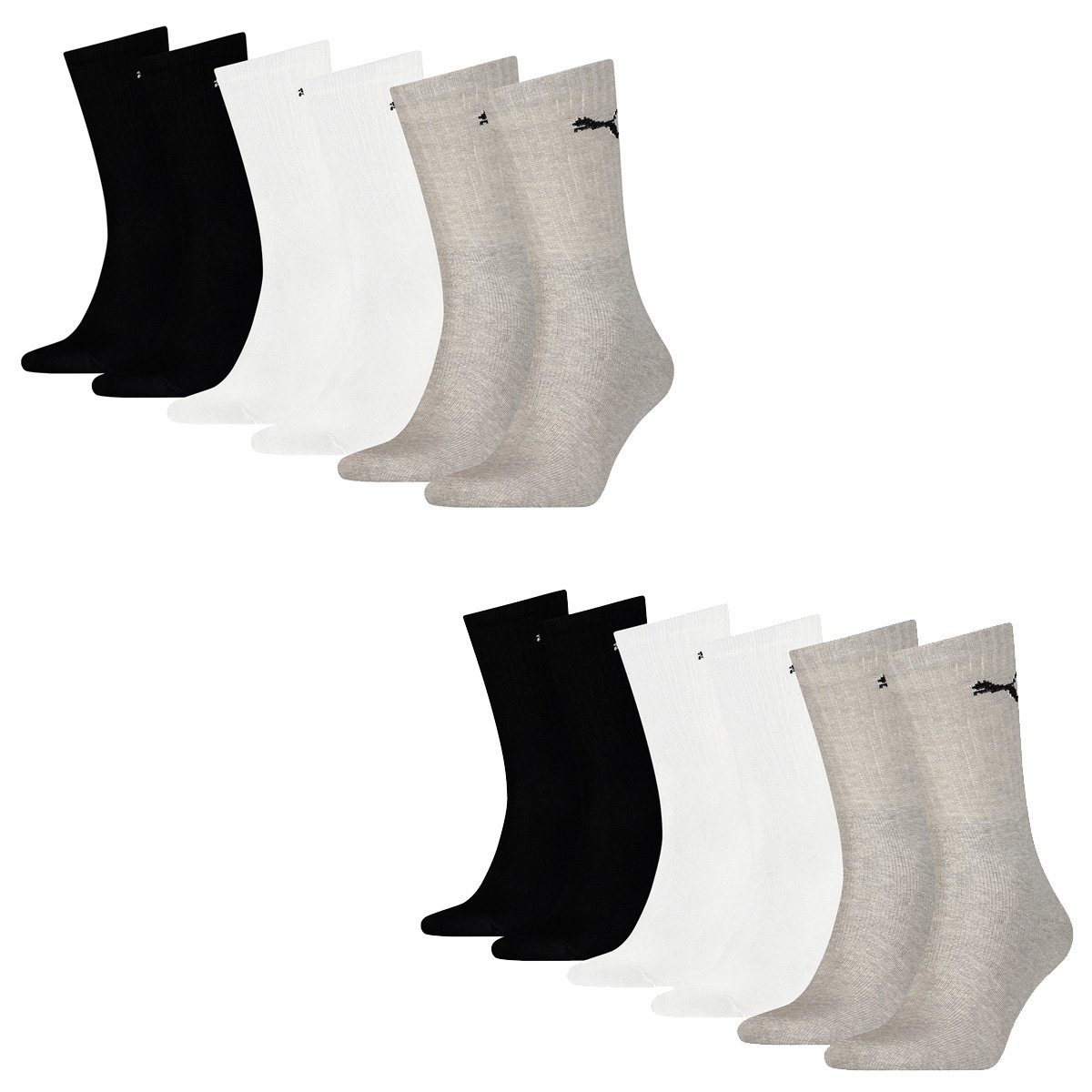 PUMA Socken 12 Paar Puma Sport Cush Crew