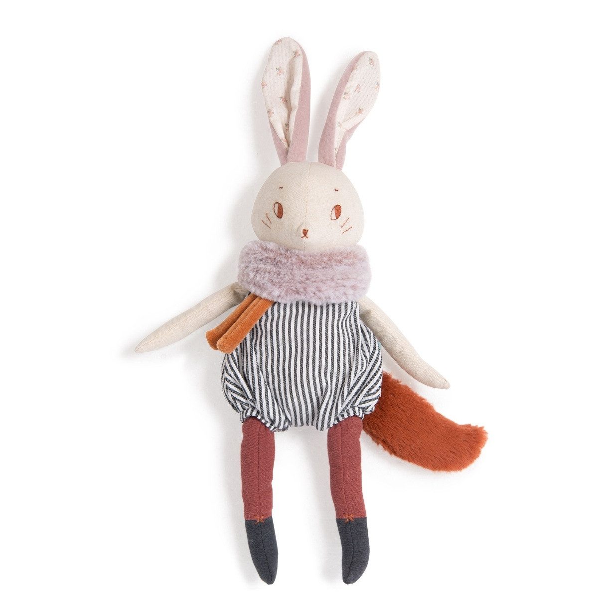 Moulin Roty Kuscheltier Plüschtier Kaninchen Plume weiches Kuscheltier für Babys und Kinder (1-St)