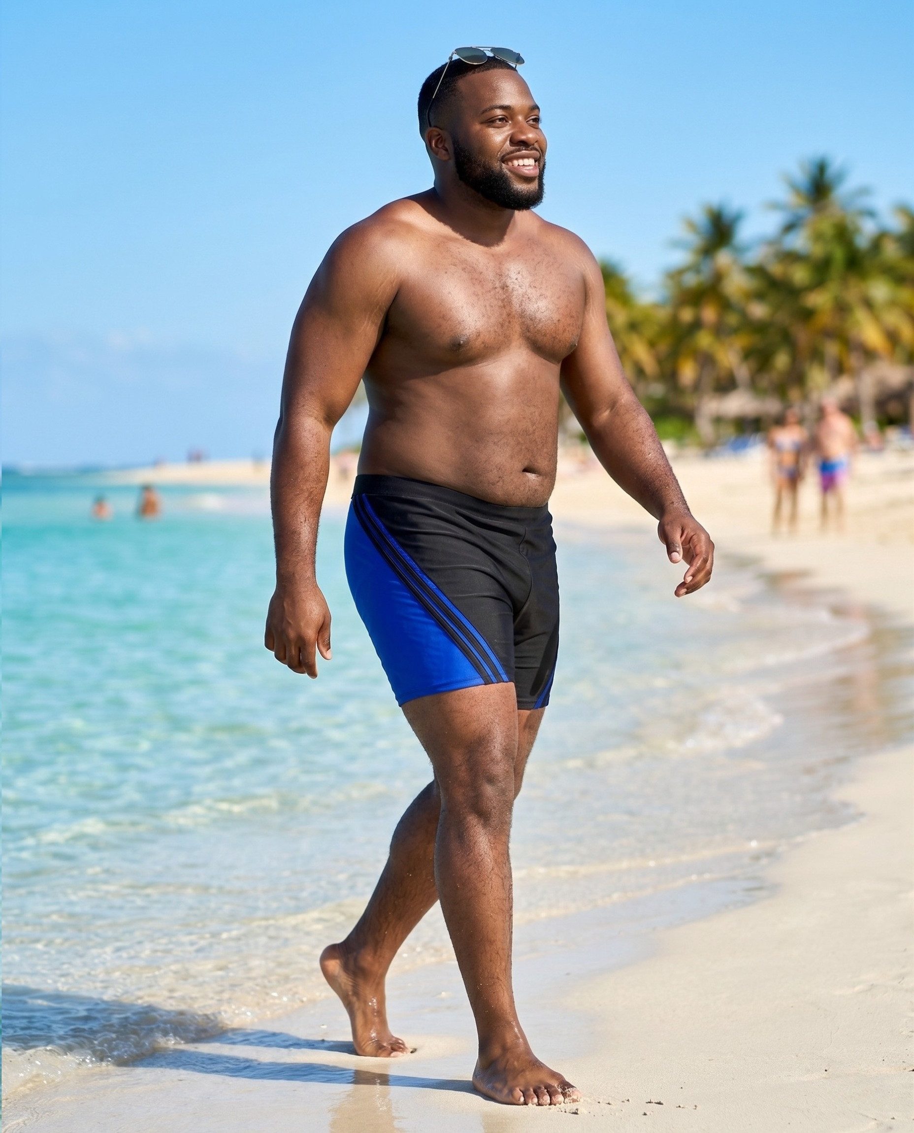 Luvanni Boxer-Badehose Badehose Herren Boxerbadehose in großen Größen Plus Übergrößen Schwimmhose Männer Shorts Hose Boxerbadehose