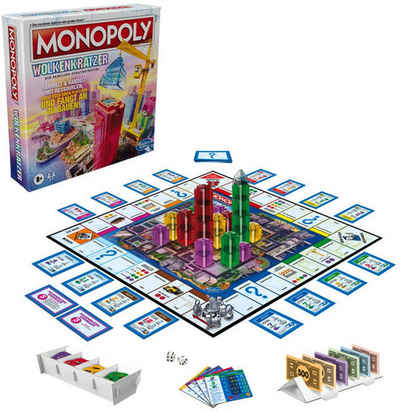 Hasbro Spiel, Gesellschaftsspiel »Monopoly Wolkenkratzer«, Made in Germany