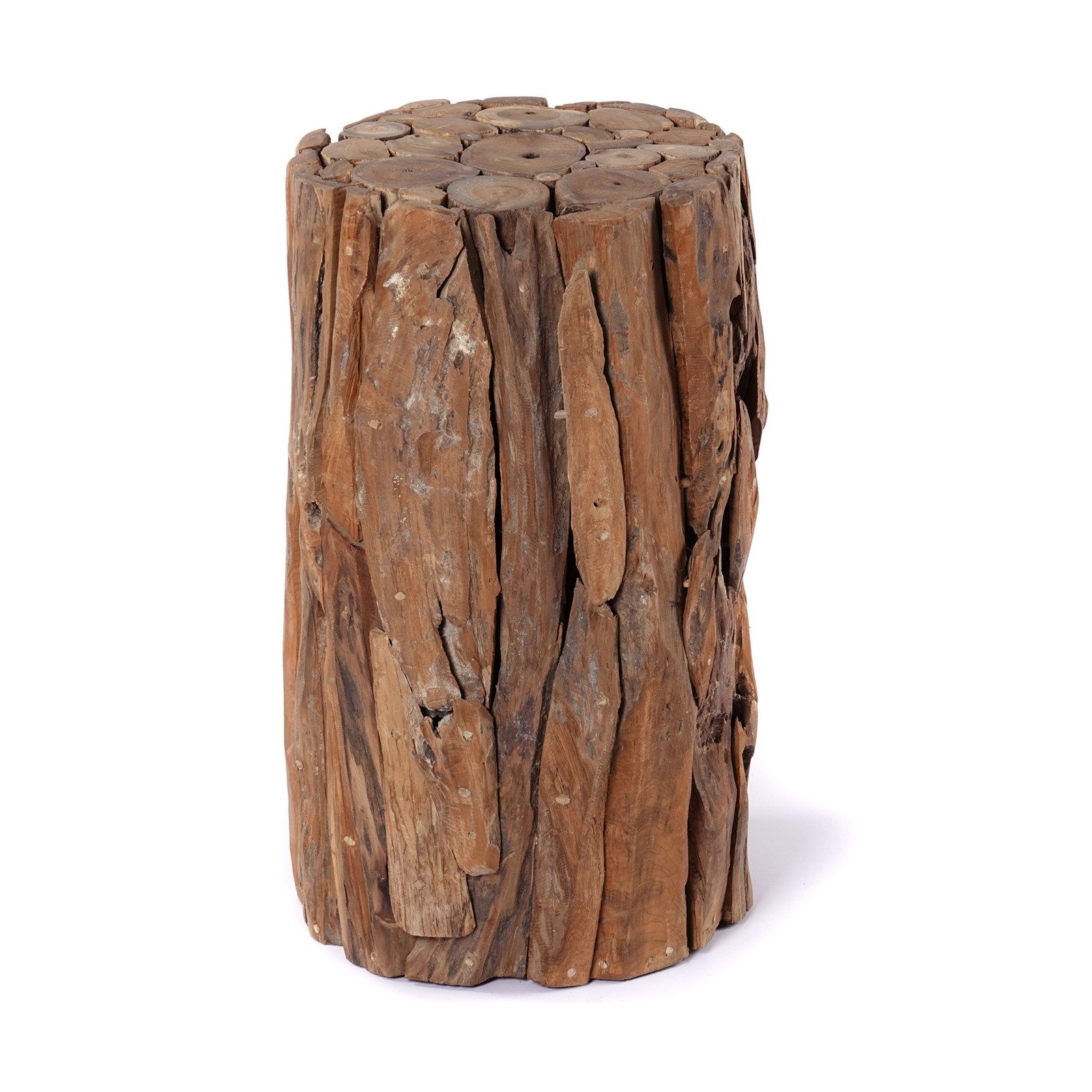 Thumbnail - CREEDWOOD Dekosäule BLUMEN SÄULE "MALEA 60", Treibholz, 60cm, Natur Holz Podest