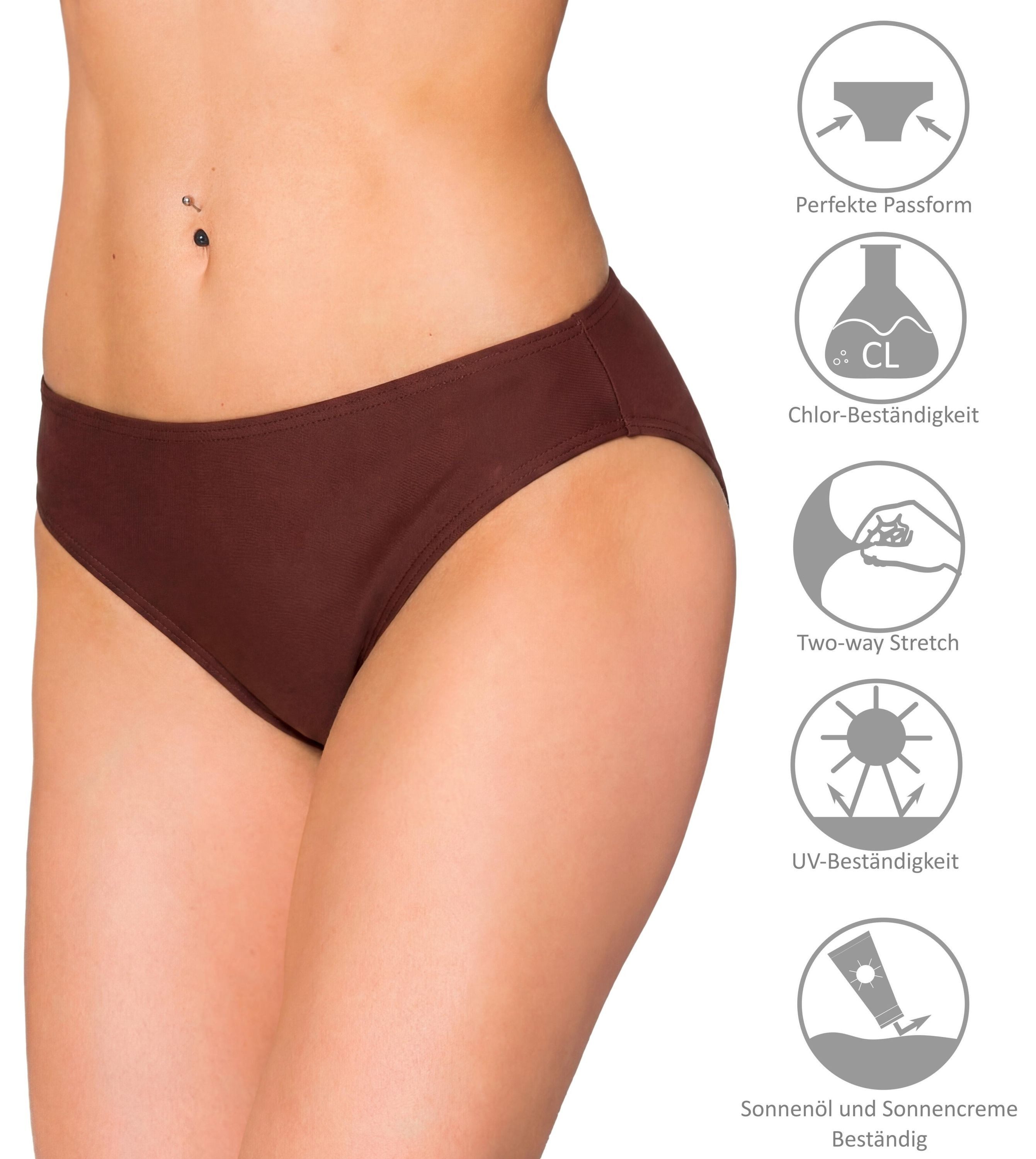 Aquarti Bikini-Hose Aquarti Damen Bikini Hose mit mittelhohem Bund – Bild 5 von 5