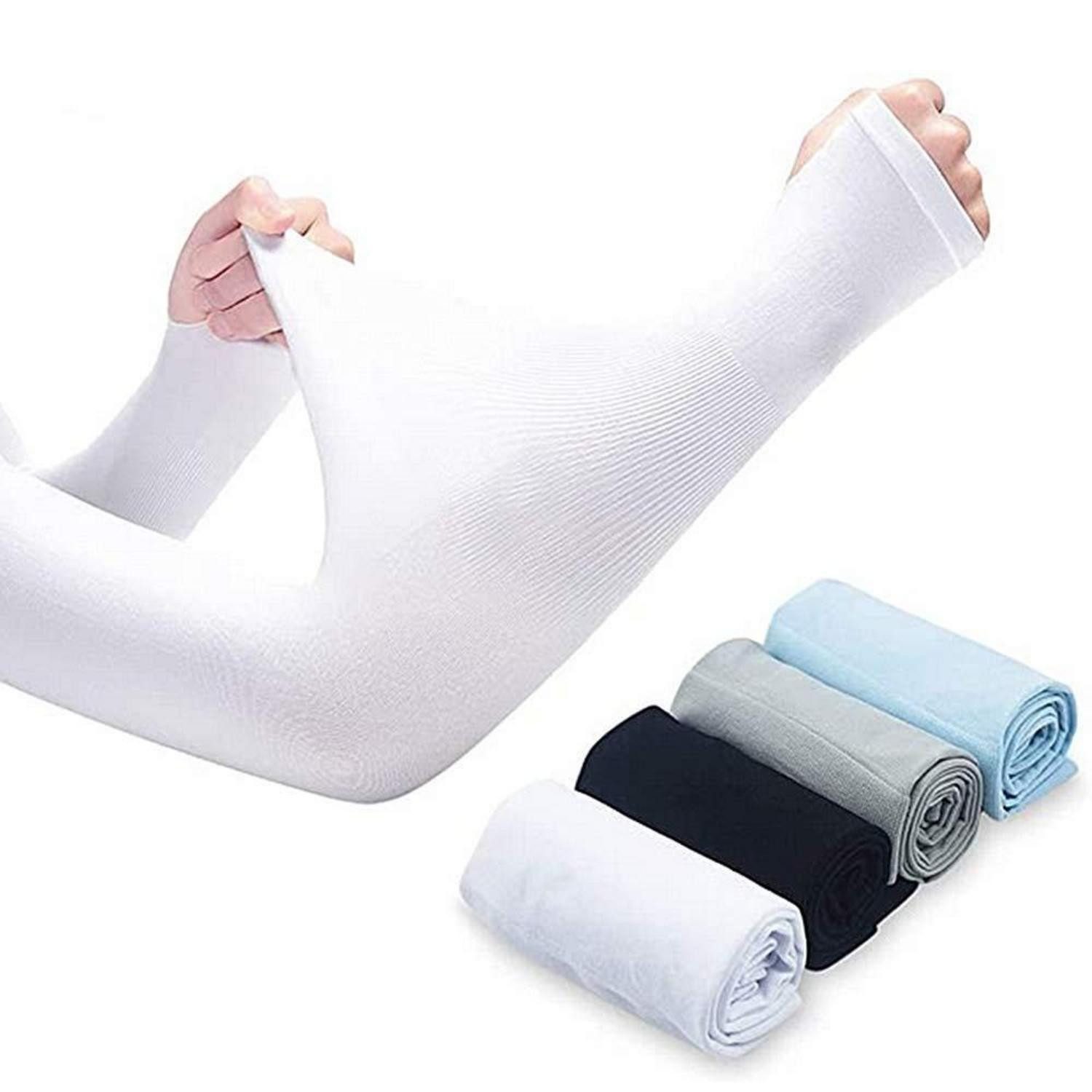 LuxusKollektion Armlinge Sport Armlinge 4 Paar UV Sonnenschutz Ärmel