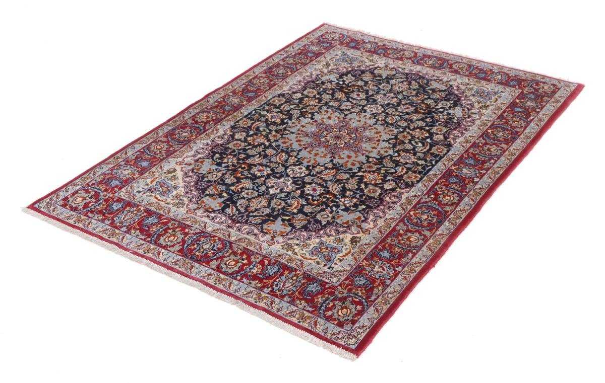 8 Seidenkette Nain Orientteppich Isfahan rechteckig, Höhe: mm Handgeknüpfter Trading, 110x159 Orientteppich,