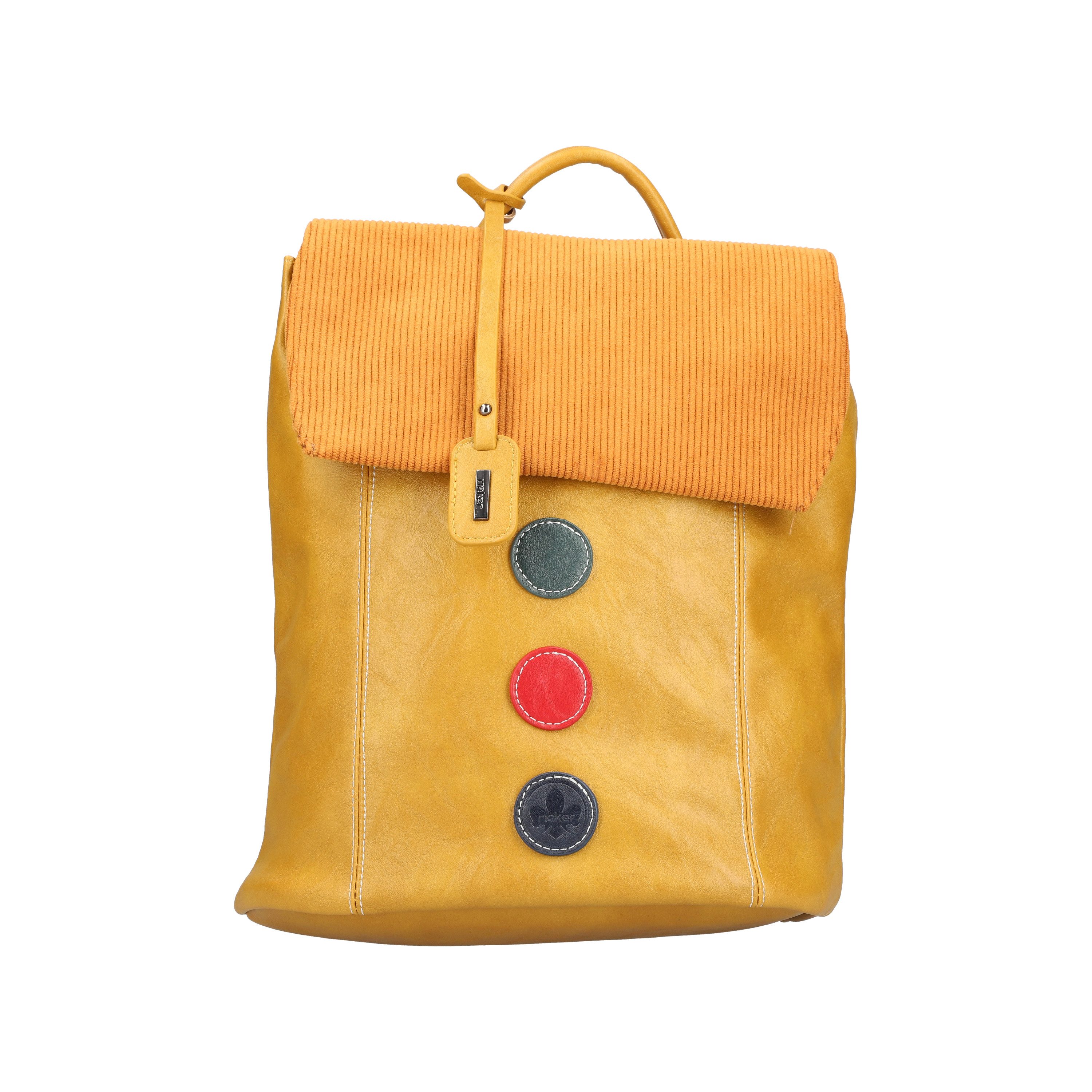 Rieker Cityrucksack, Freizeitrucksack, Shoppingrucksack mit bunten Akzenten
