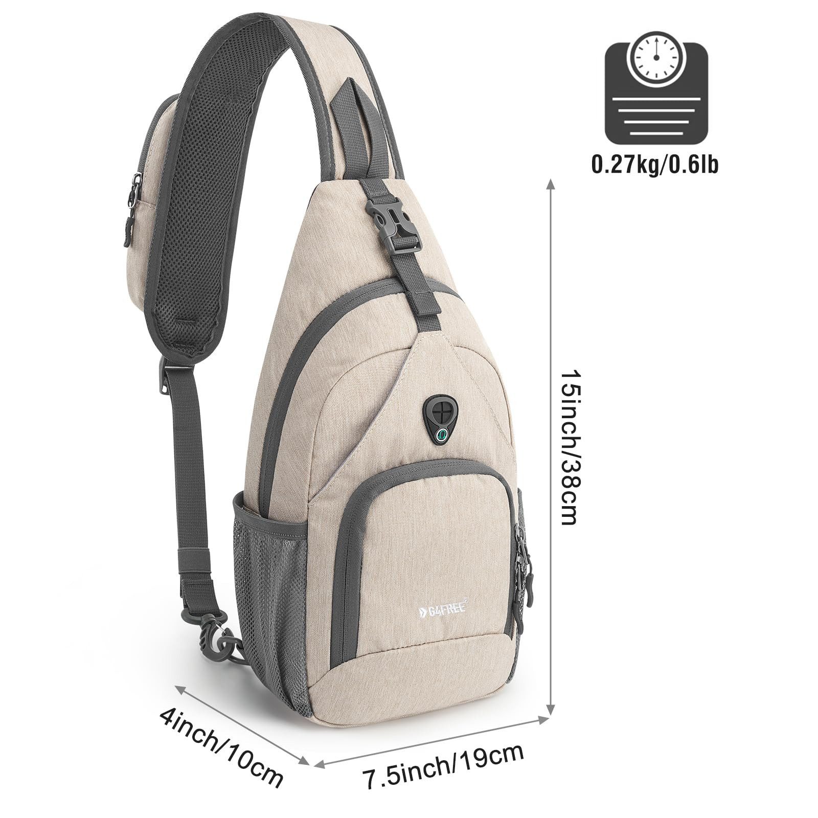 G4Free Trekkingrucksack G4Free Trekkingrucksack RFID Sling Bag Umhängetasch günstig online kaufen