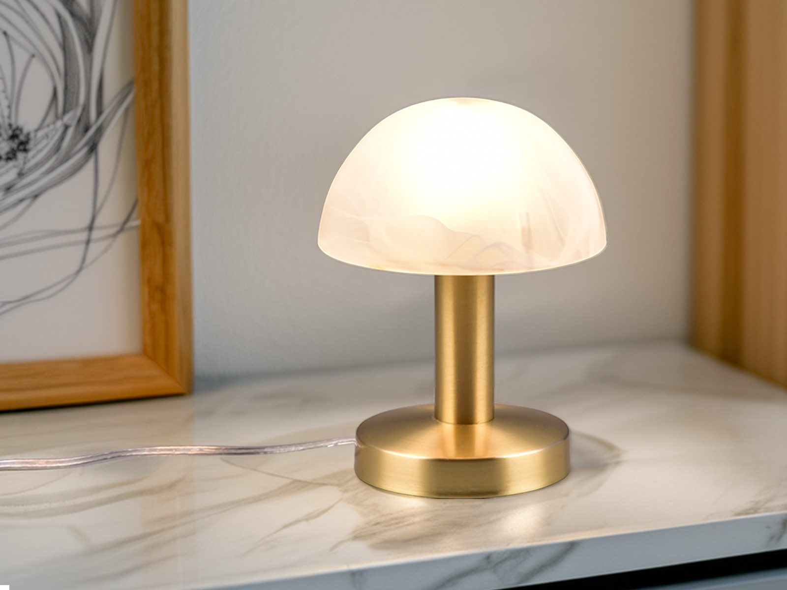 TRIO Leuchten LED Nachttischlampe, Dimmfunktion, LED wechselbar, Warmweiß, günstig online kaufen