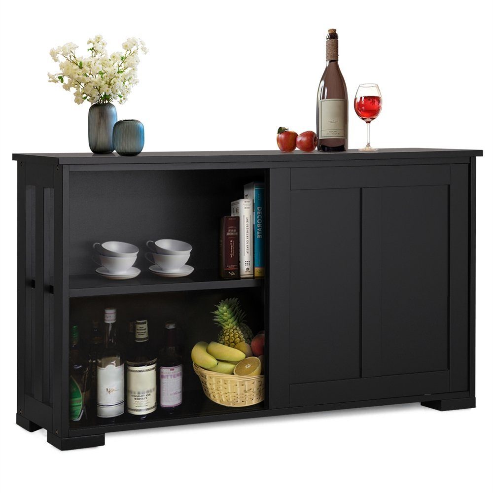 Yaheetech Kommode, Sideboard mit Stauraum und Schiebetüren