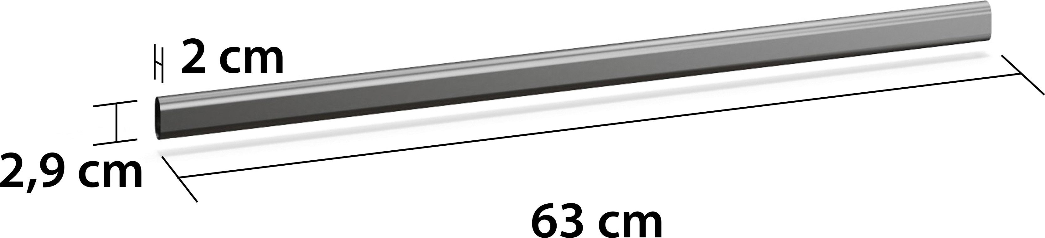 rauch Kleiderstange Zubehör für Rauch-Schränke, Breite 63 cm, für Rauch-Schränke mit Element-Breite 65,5 cm