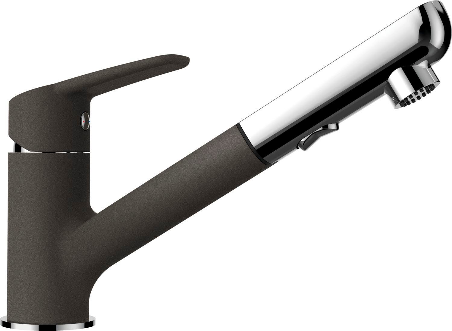 Schock Küchenarmatur Daja ausziehbarer Auslauf, Strahl-Brausefunktion, Rückflussverhinderer