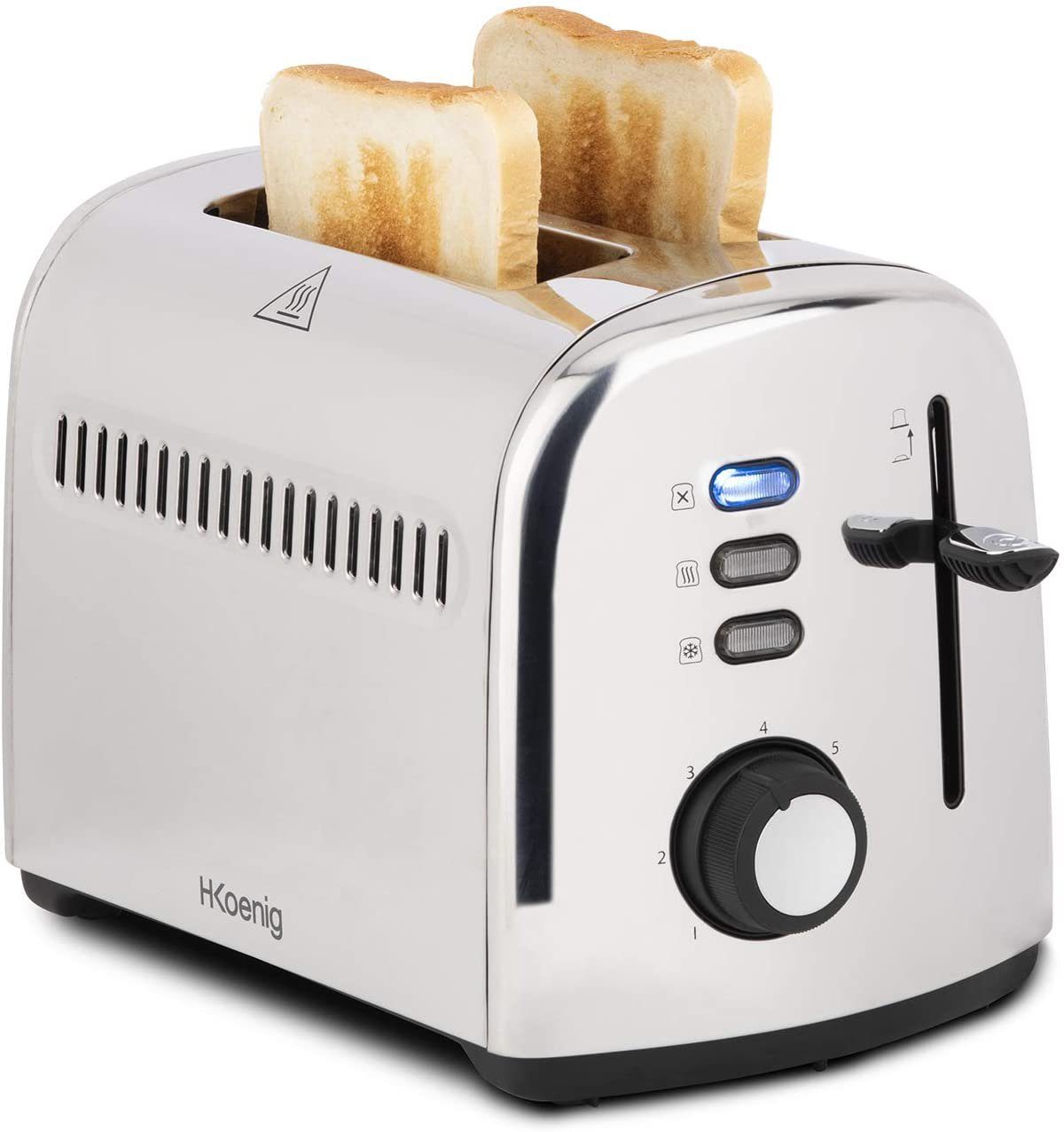 Toast, für 950 Scheiben H.Koenig 2 W TOS9 Toaster