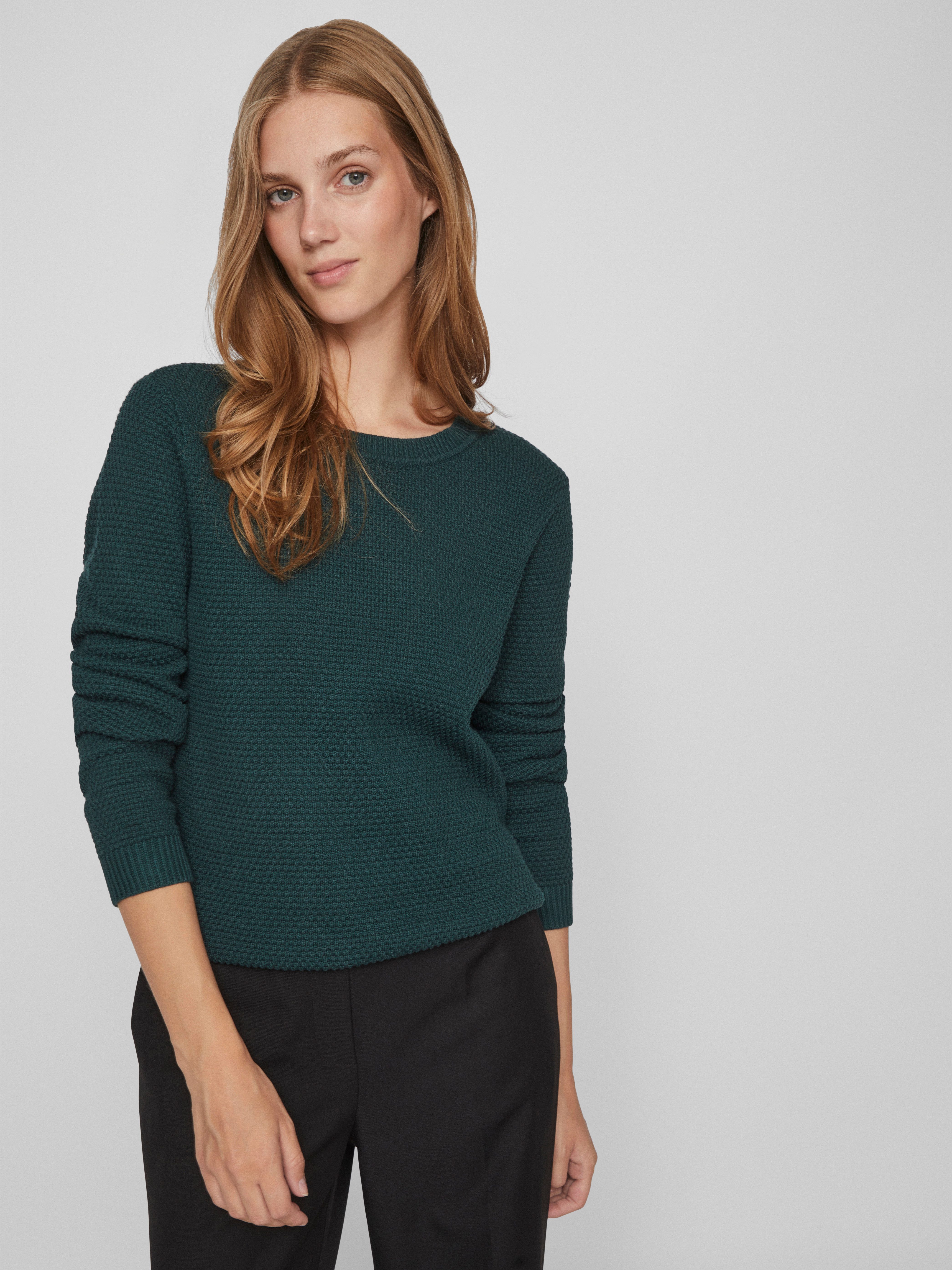 Vila Rundhalspullover VIDALO O-NECK L/S KNIT TOP- NOOS günstig online kaufen
