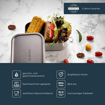 ECO Brotbox Lunchbox Yogi Box+, Edelstahl, auslaufsicher