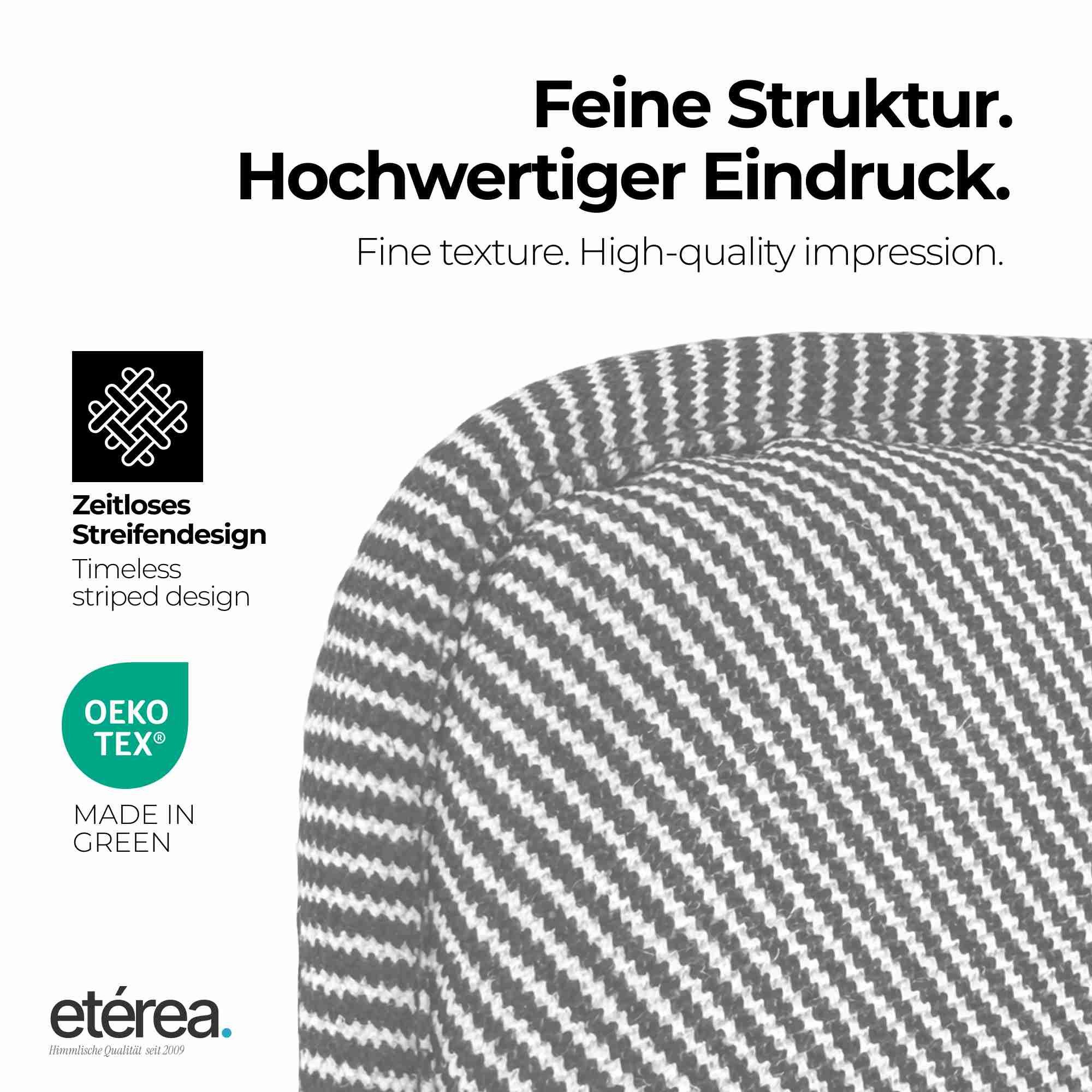 etérea Himmlische Qualität Sitzkissen etérea Streifen Sitzkissen Stuhlkissen Indoor &