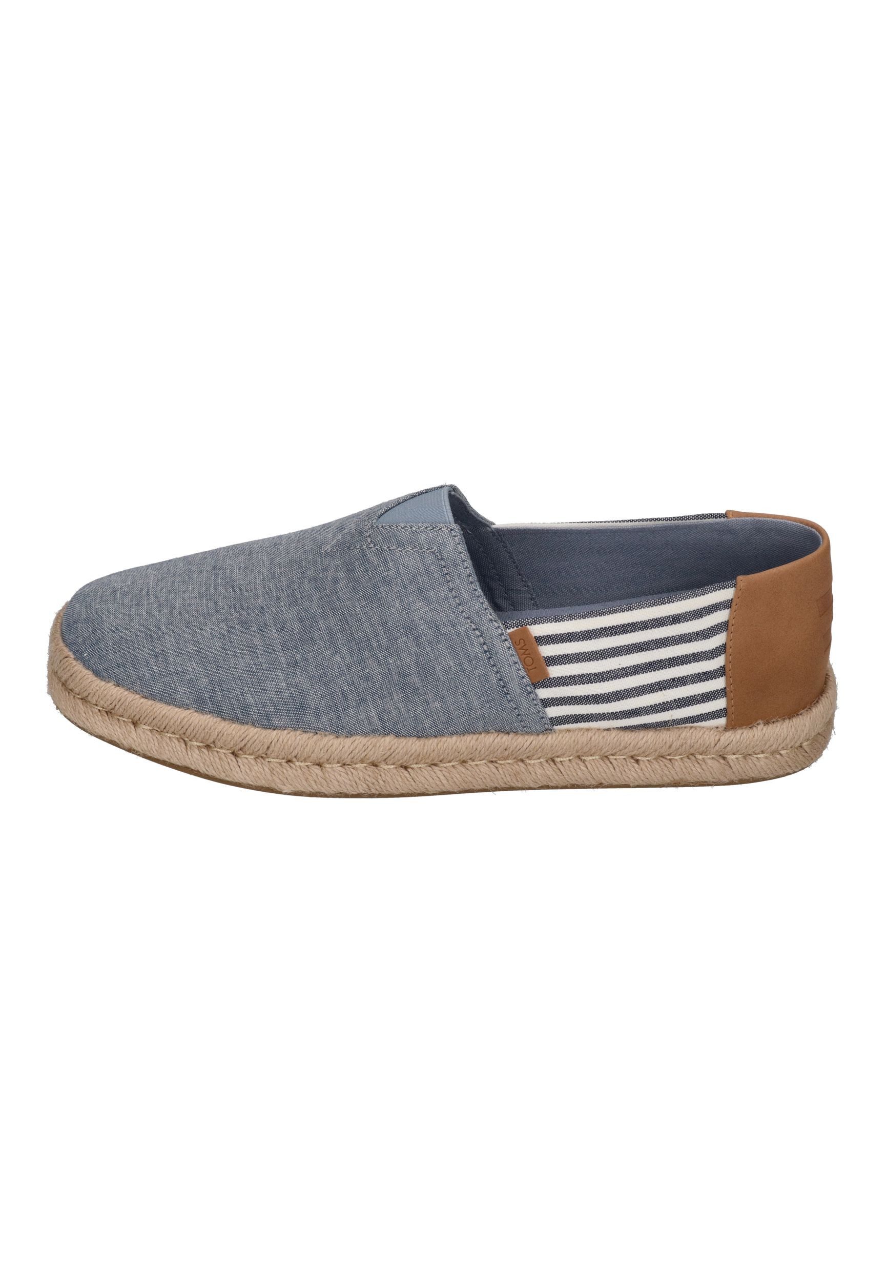 TOMS ALPARGATA ROPE 2.0 Espadrille Navy Chambray Nautical Stripe – Bild 2 von 5