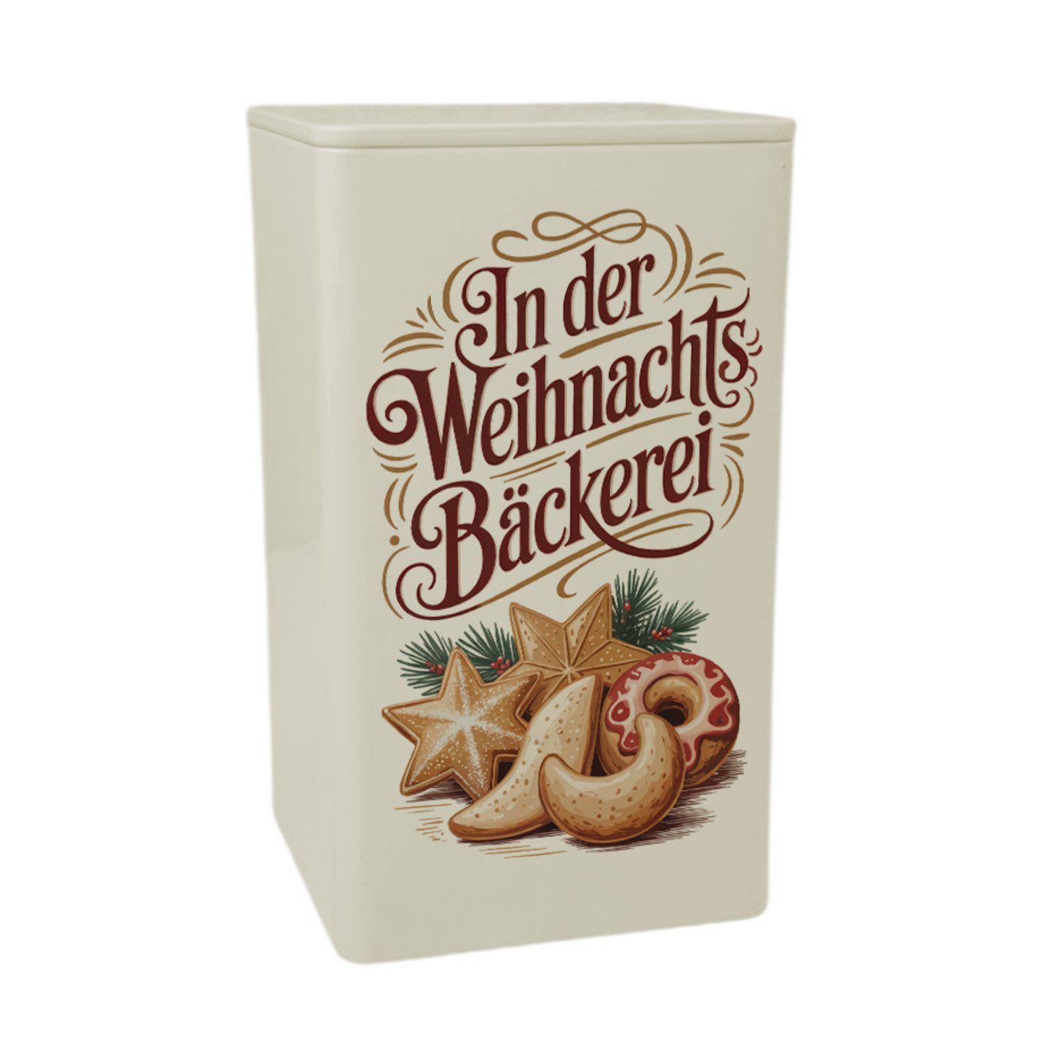 speecheese Aufbewahrungsdose In der Weihnachtsbäckerei Vintage GebäckDose 900ml für Plätzchen