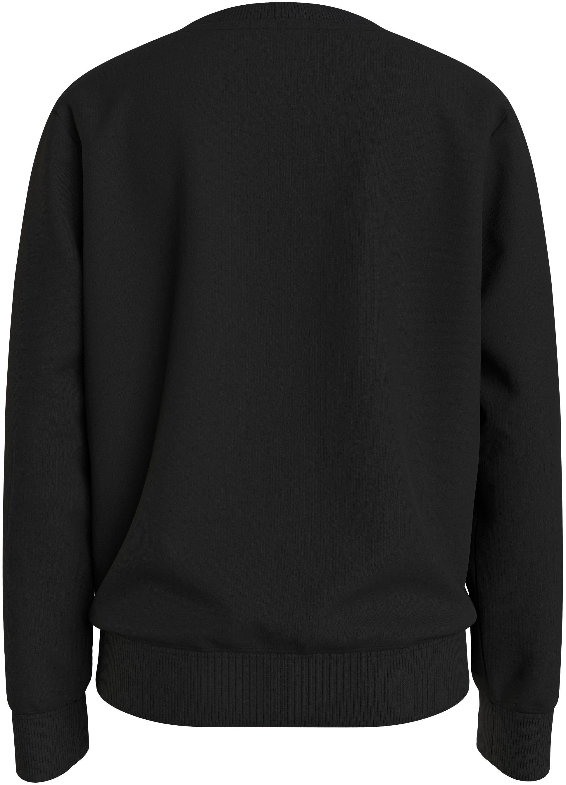 mit Klein MONOGRAM CN Jeans SWEATSHIRT Black Colored Calvin / Sweatshirt Logodruck Logo