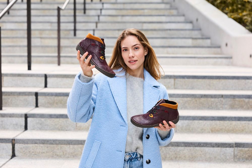 Rieker Schnürboots Stiefelette, Casualboots, High Top Sneaker mit Innenreißverschluss