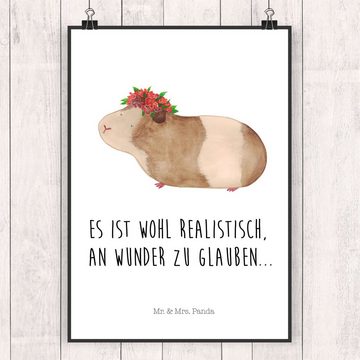 Mr. & Mrs. Panda Poster DIN A4 Meerschweinchen Weisheit - Weiß - Geschenk, Tiermotive, Gute L, Meerschweinchen weise (1 St), Designvielfalt