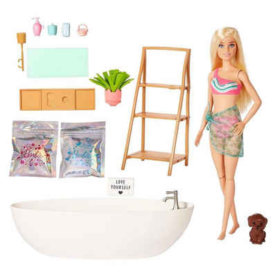 Mattel® Anziehpuppe Mattel HKT92 - Barbie - Self-Care - Spielset, Wellness Konfetti