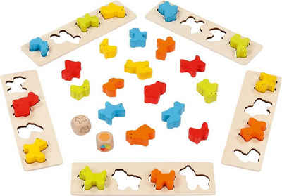 goki Spiel, Sortierspiel Tiere, mit 25 bunten Spielsteinen
