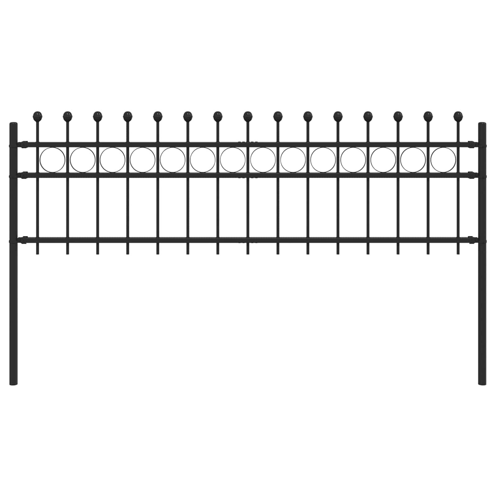 vidaXL Gartenzaun Ringzaun TILBURG Schwarz, (1-St)
