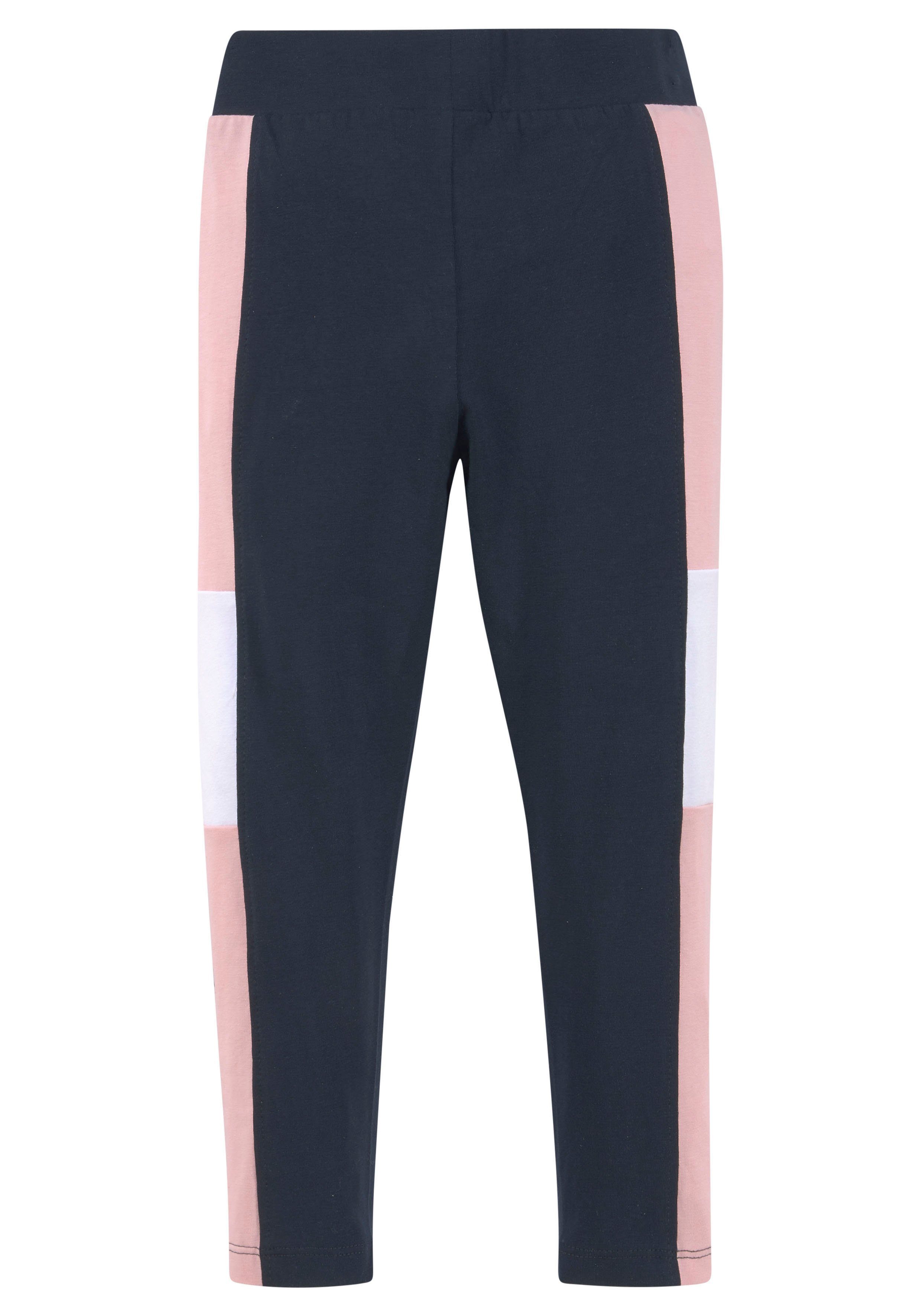 KangaROOS Leggings Colorblocking Leggings für kleine Mädchen mit breitem Bündchen und Logoprint