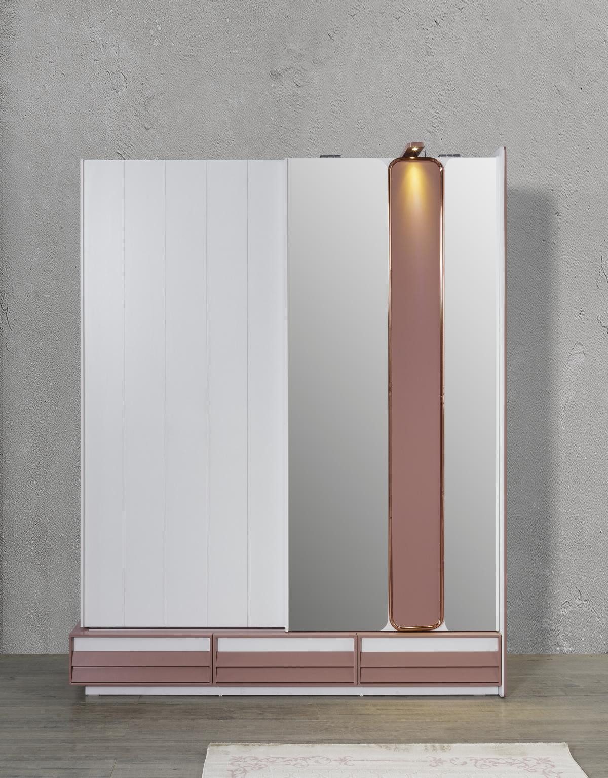 JVmoebel Kinderkleiderschrank Design Kleiderschrank in Weiß für Kinderzimmer und Schlafzimmer (1-St., 1x Kleiderschrank) Made in Europa