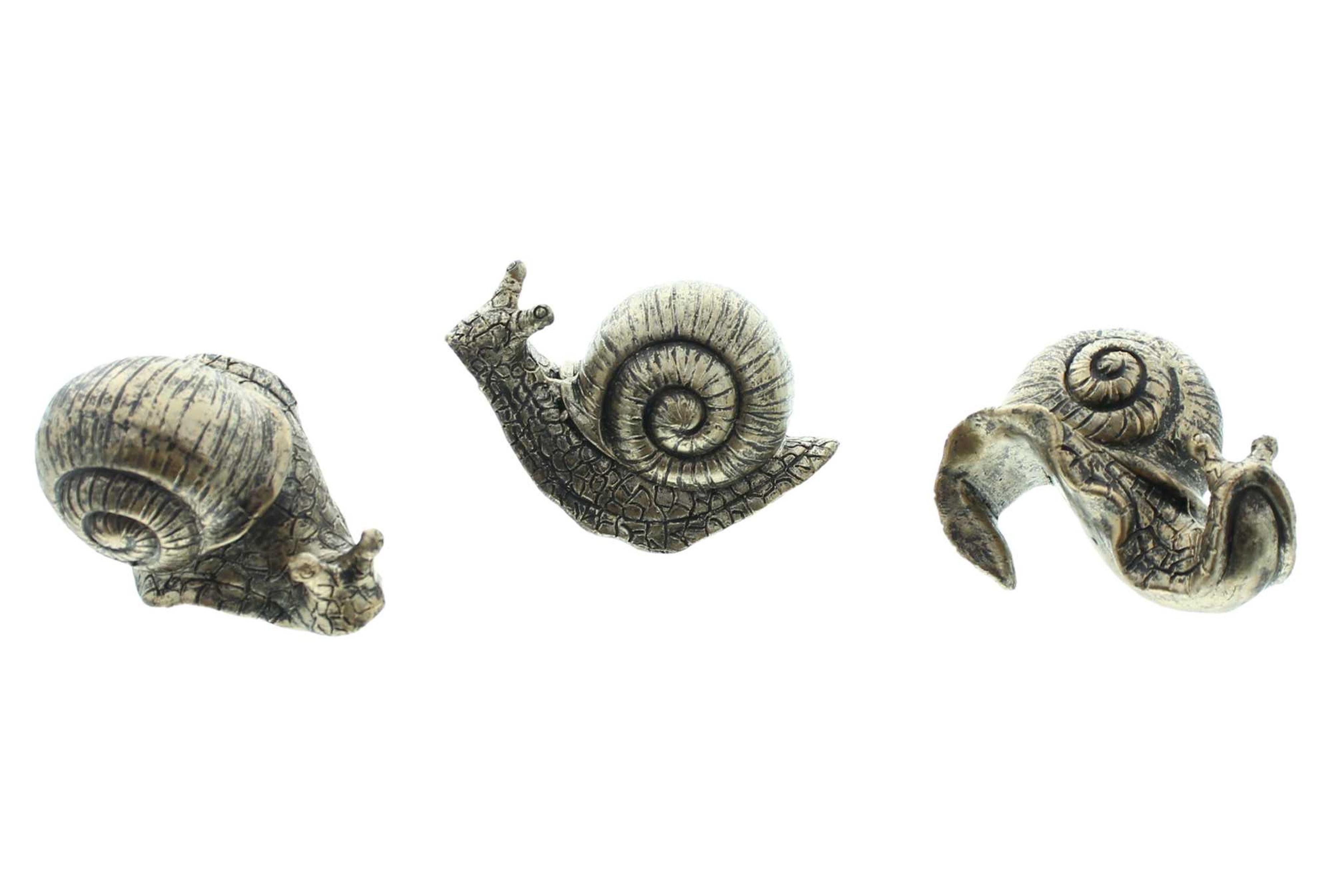 Dekofigur Figur "Schnecke", 3er Set