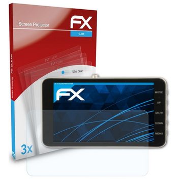 atFoliX Schutzfolie Displayschutz für Navitel MSR900, (3 Folien), Ultraklar und hartbeschichtet